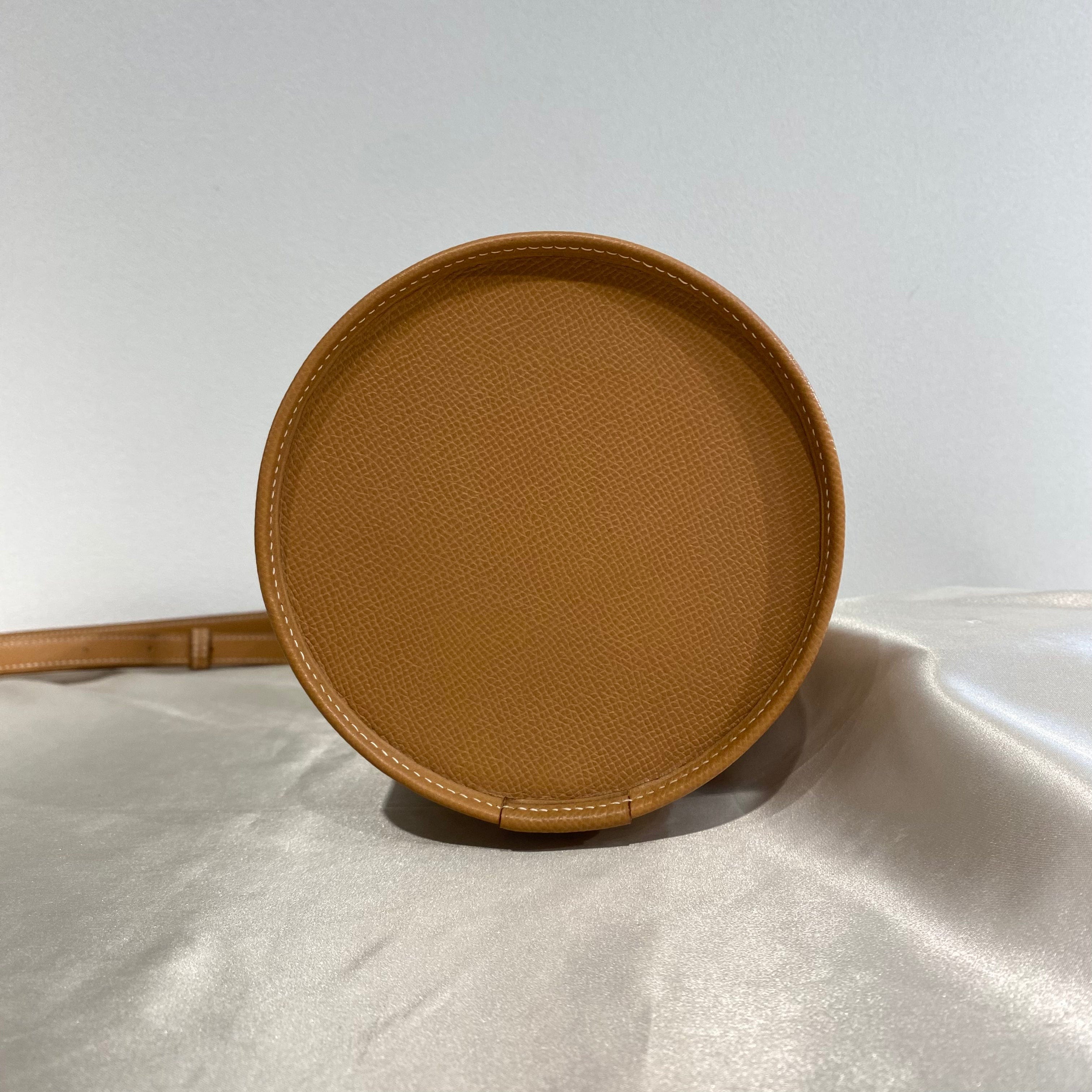 VINTAGE LOVER PURPOSE HERMES TAMBLE GOLD COUCHEVEL SHOULDER BAG 〇S 90208964