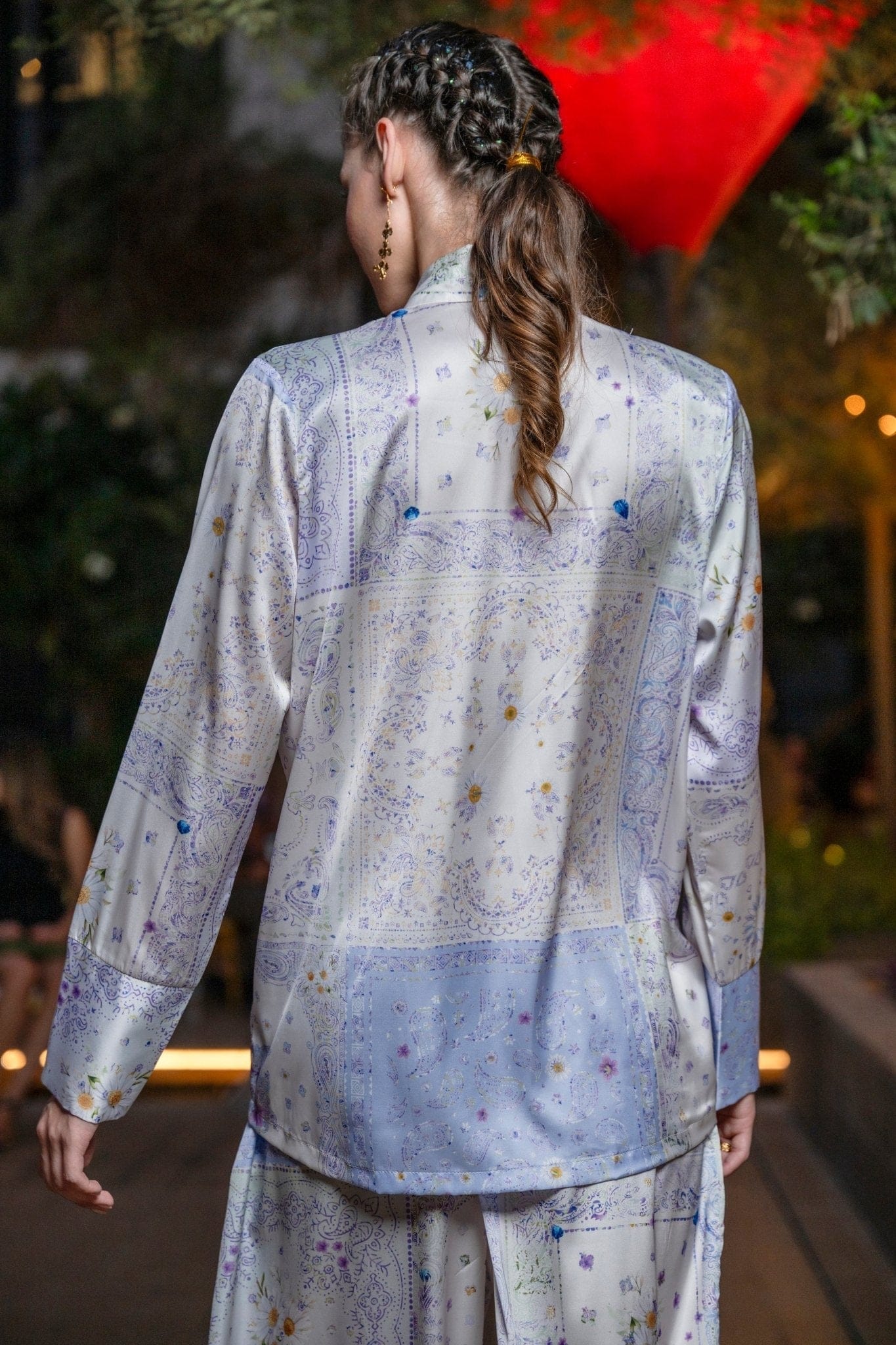 White Hello Jacket Léonardo Bandana Astrology Virgo | سترة