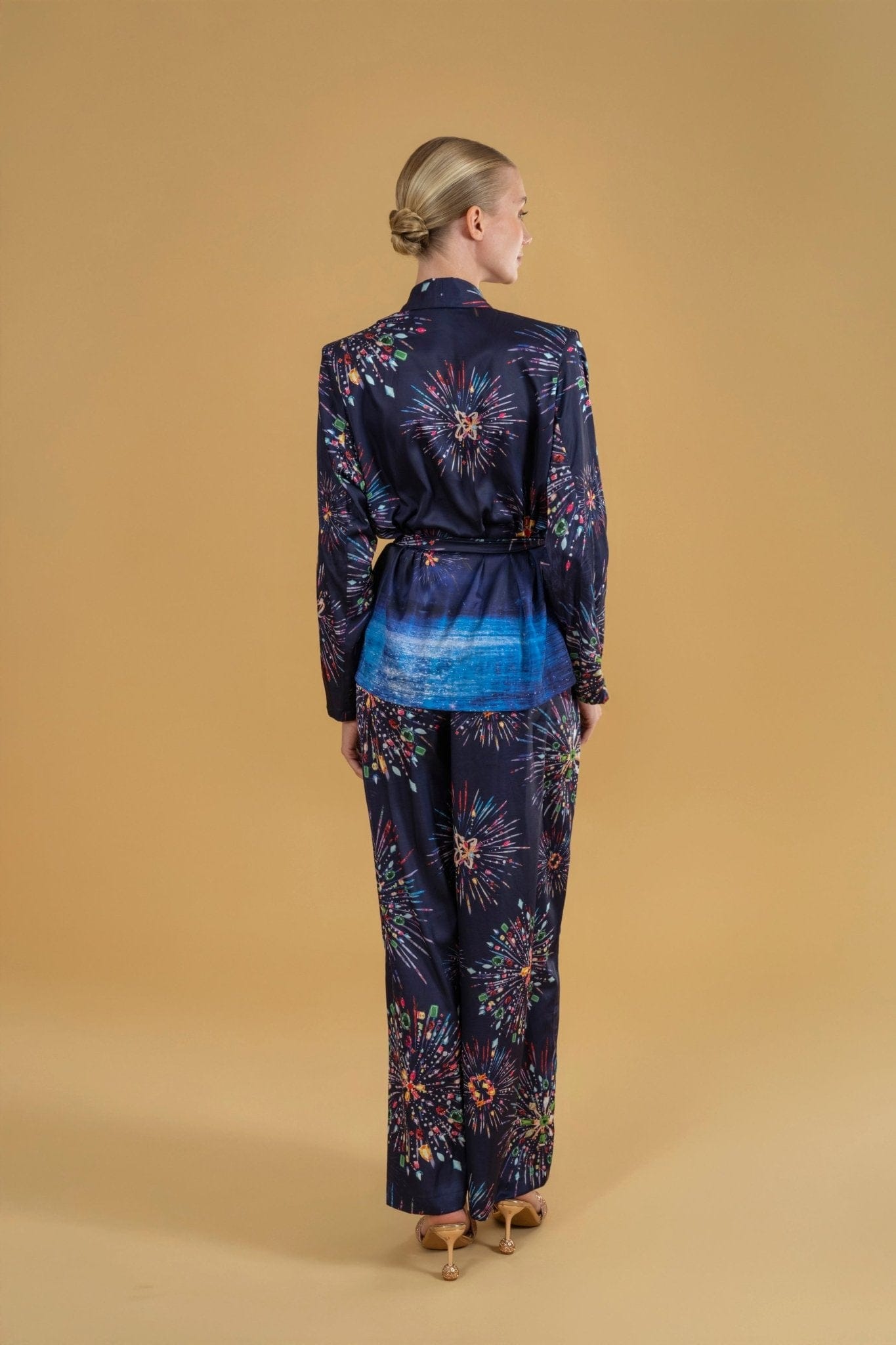 White Hello Trouser Jackomo Firework Navy|سروال Firework