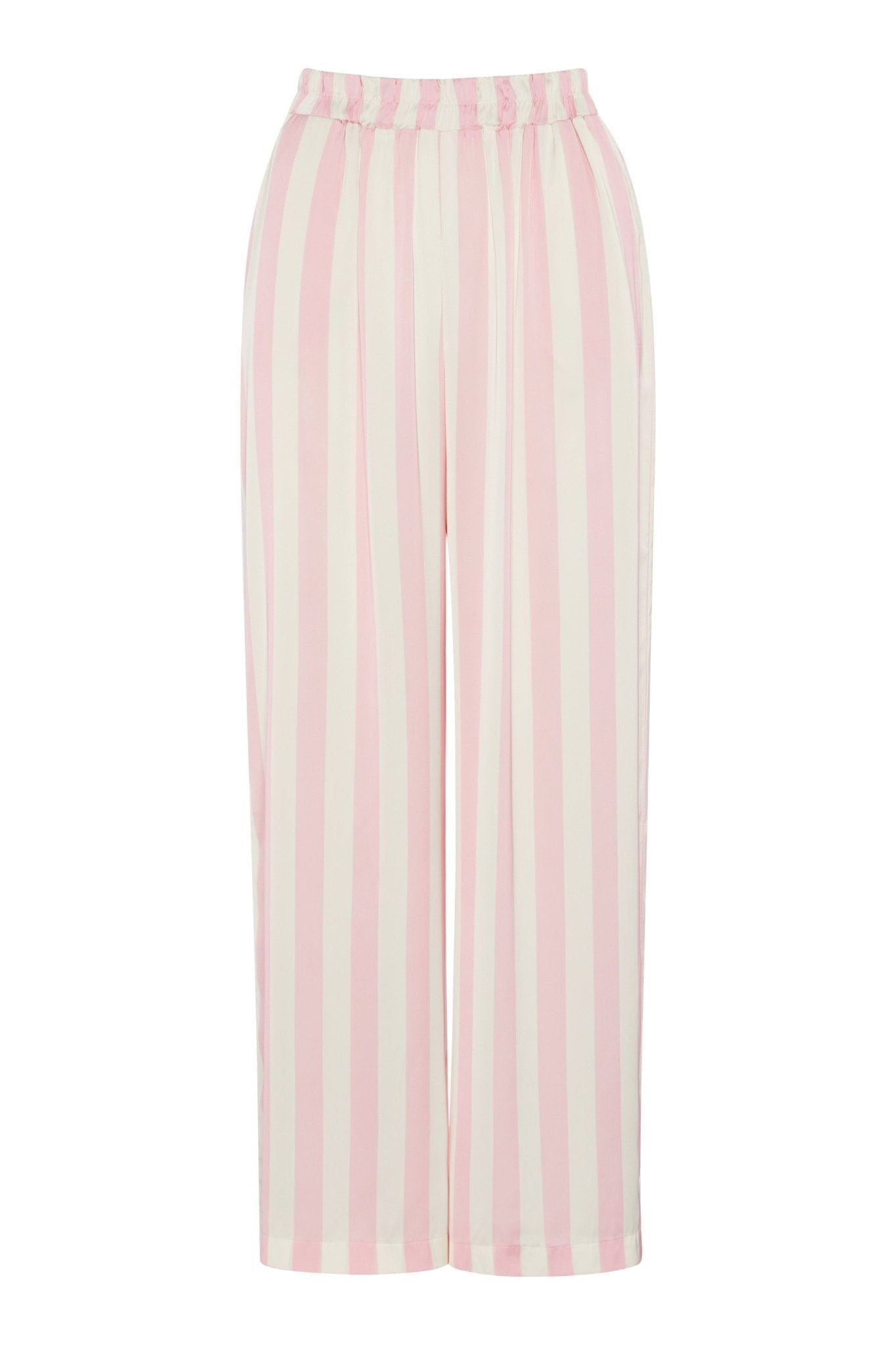 White Hello Trouser Jackomo Stripes Pink|سروال Stripes