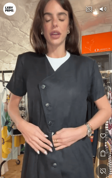 YSL YSL Black Linen Dress AGC3455