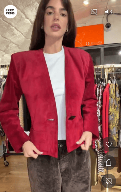 YSL YSL Red Suède Jacket AGC3458
