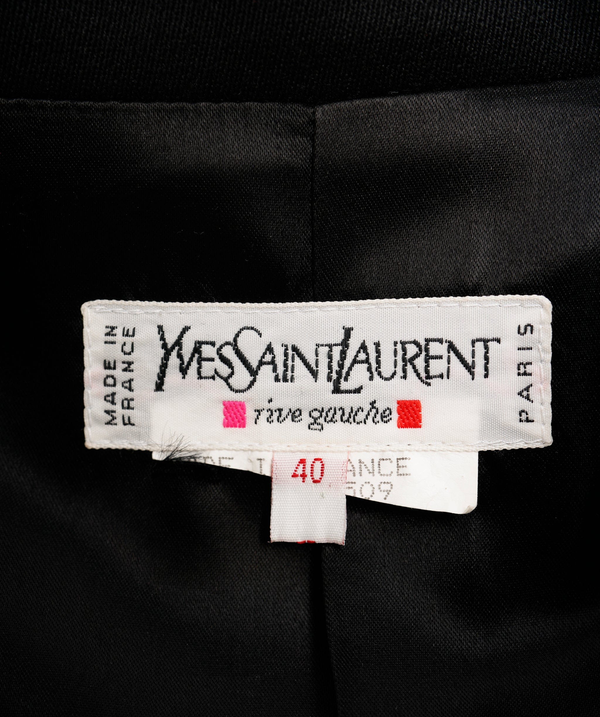 YSL YSL Black Classic Blazer Jacket size 40 ALEP031