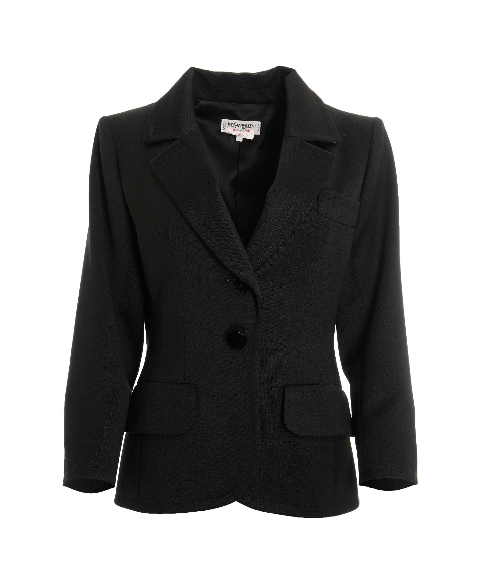 YSL YSL Black Classic Blazer Jacket size 40 ALEP031
