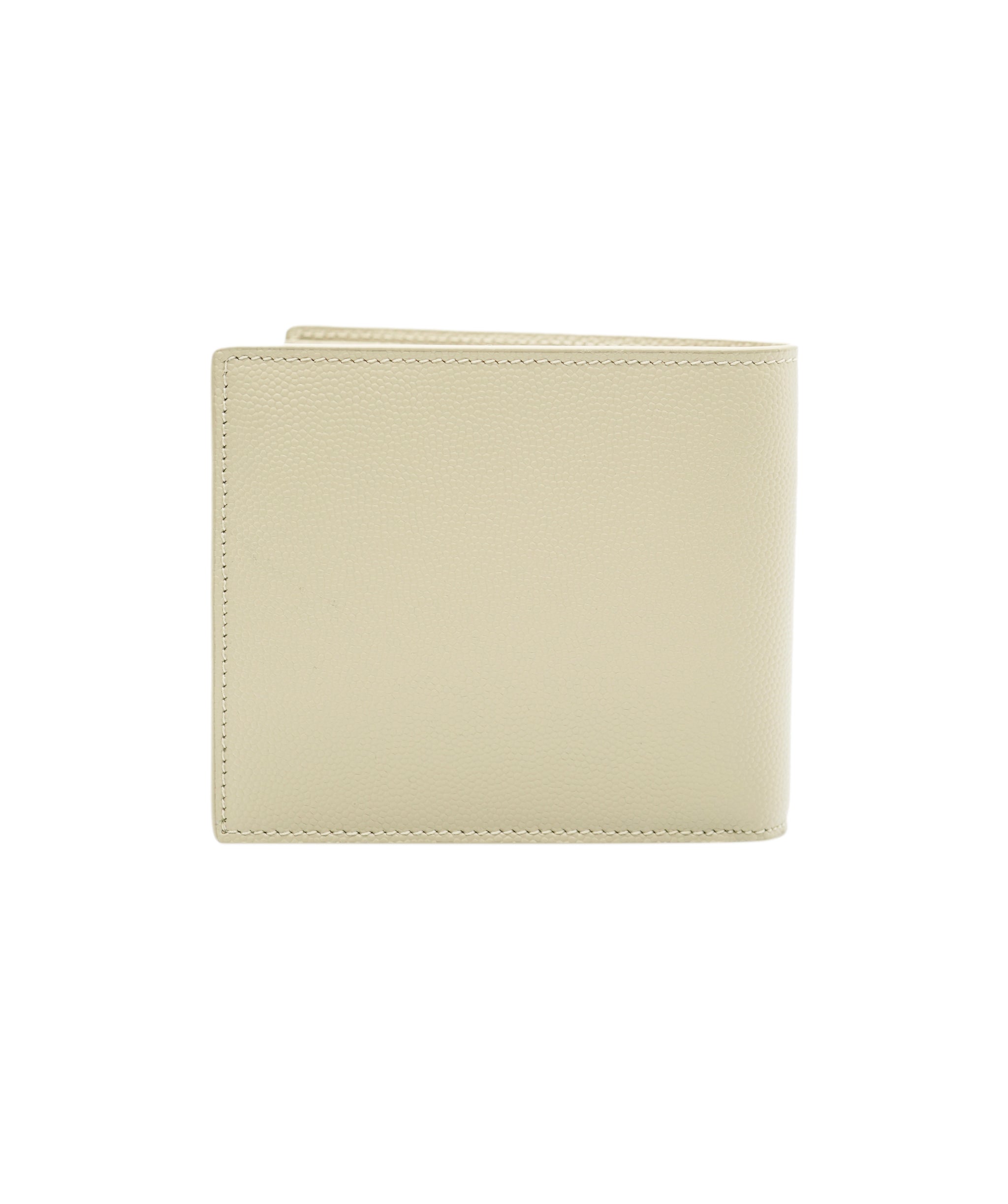 Yves Saint Laurent Saint Laurent Grain de Poudre Bifold Wallet Teak Wood AKL0019