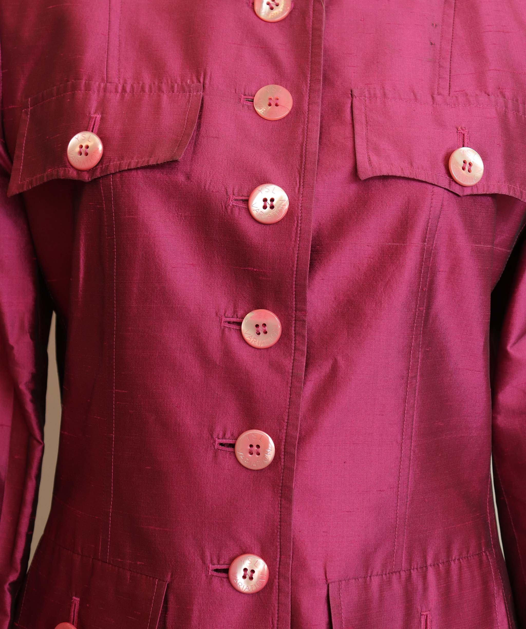 Yves Saint Laurent YSL Fuschia Jacket AGC2934