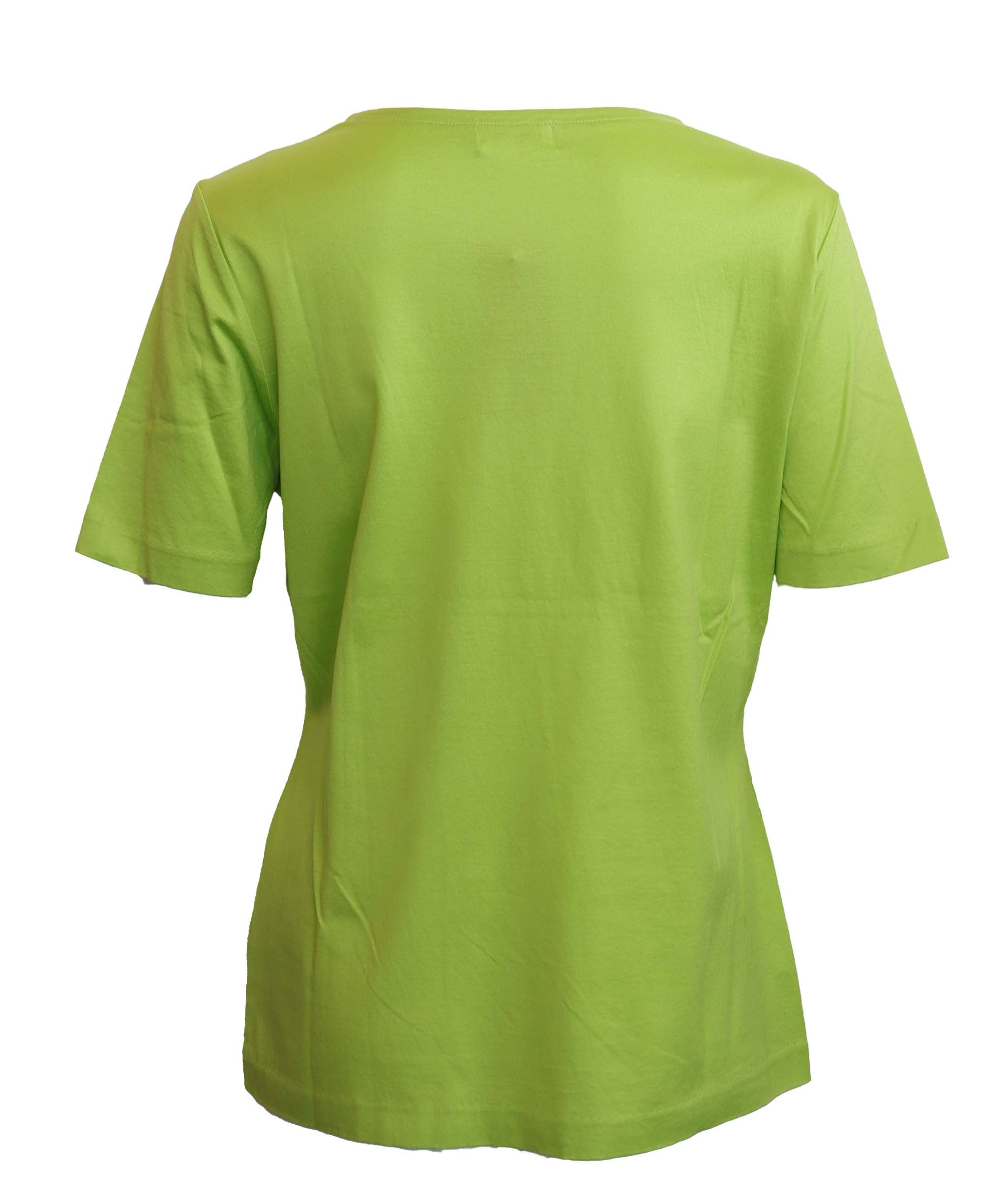 Yves Saint Laurent Yves Saint Laurent Cotton Green Short Sleeve Top Size L DXBS3635