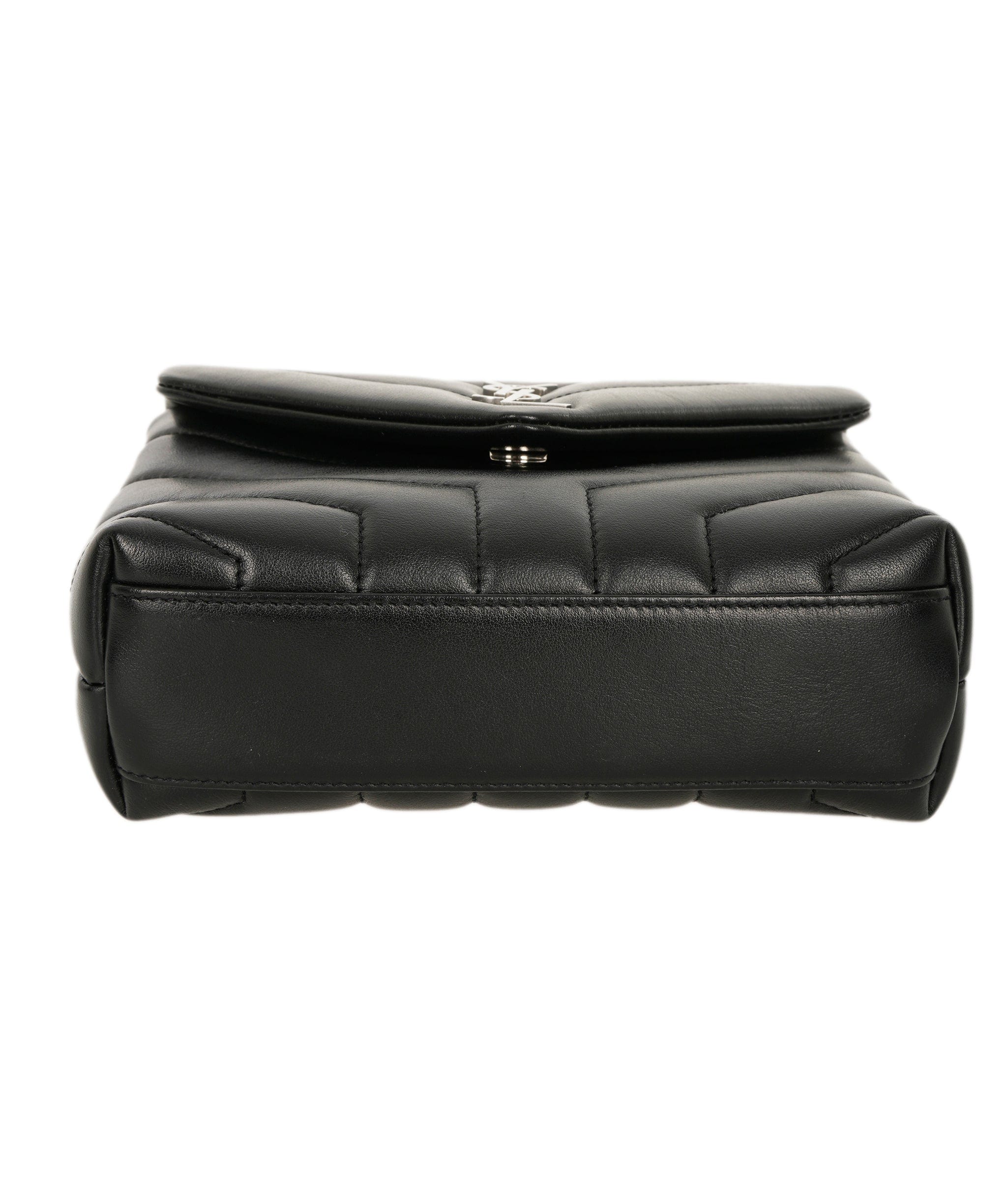 Yves Saint Laurent YSL Lou Lou Mini Chevron Bag With Silver Hardware ALC2293