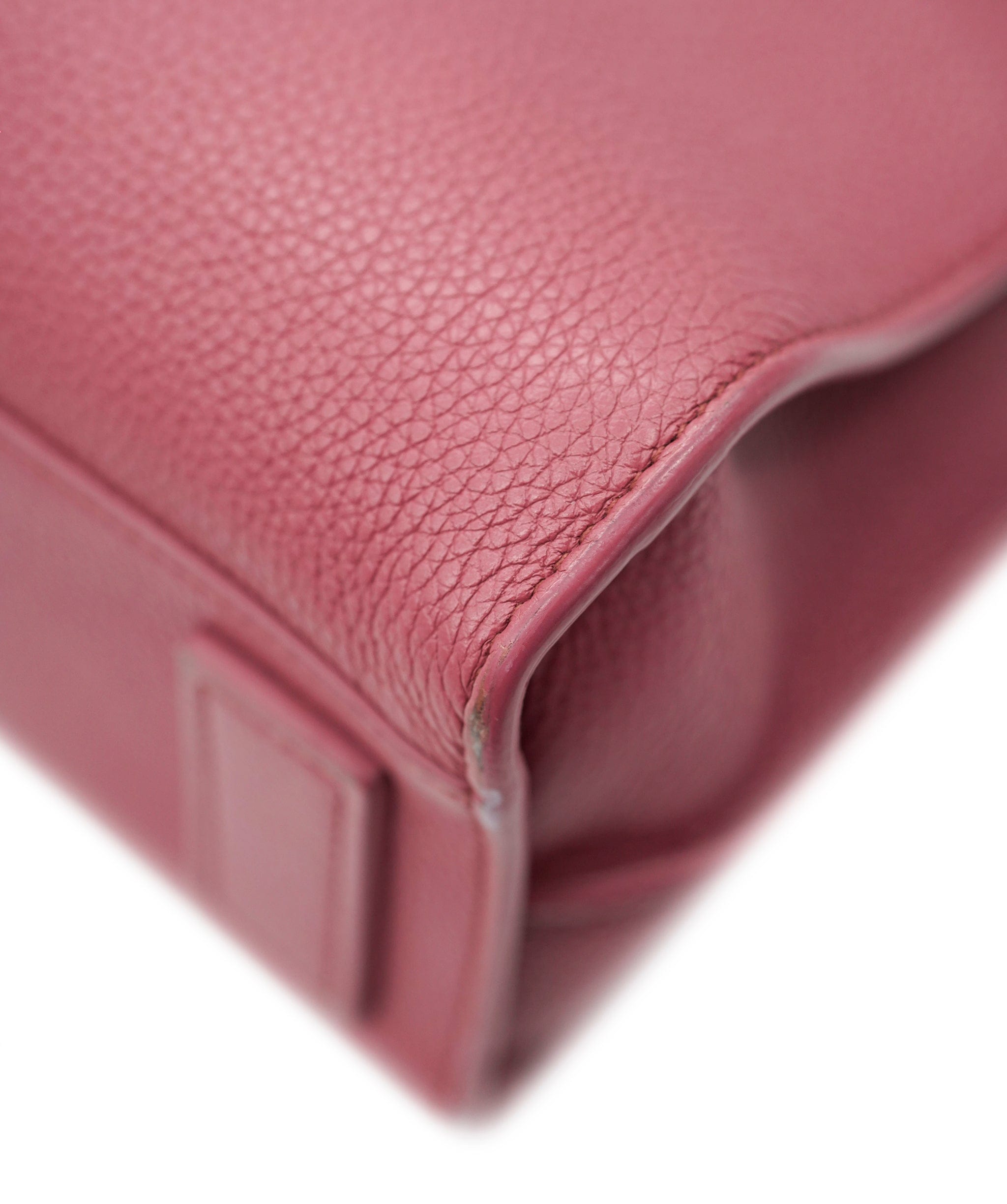 Yves Saint Laurent YSL Small Pink Grained Leather Sac De Jour Bag PHW AGC1722