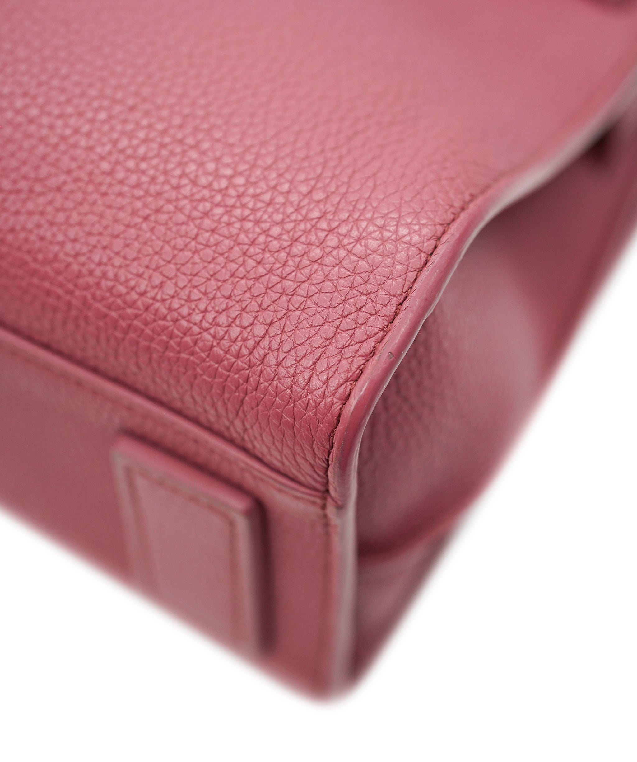 Yves Saint Laurent YSL Small Pink Grained Leather Sac De Jour Bag PHW AGC1722