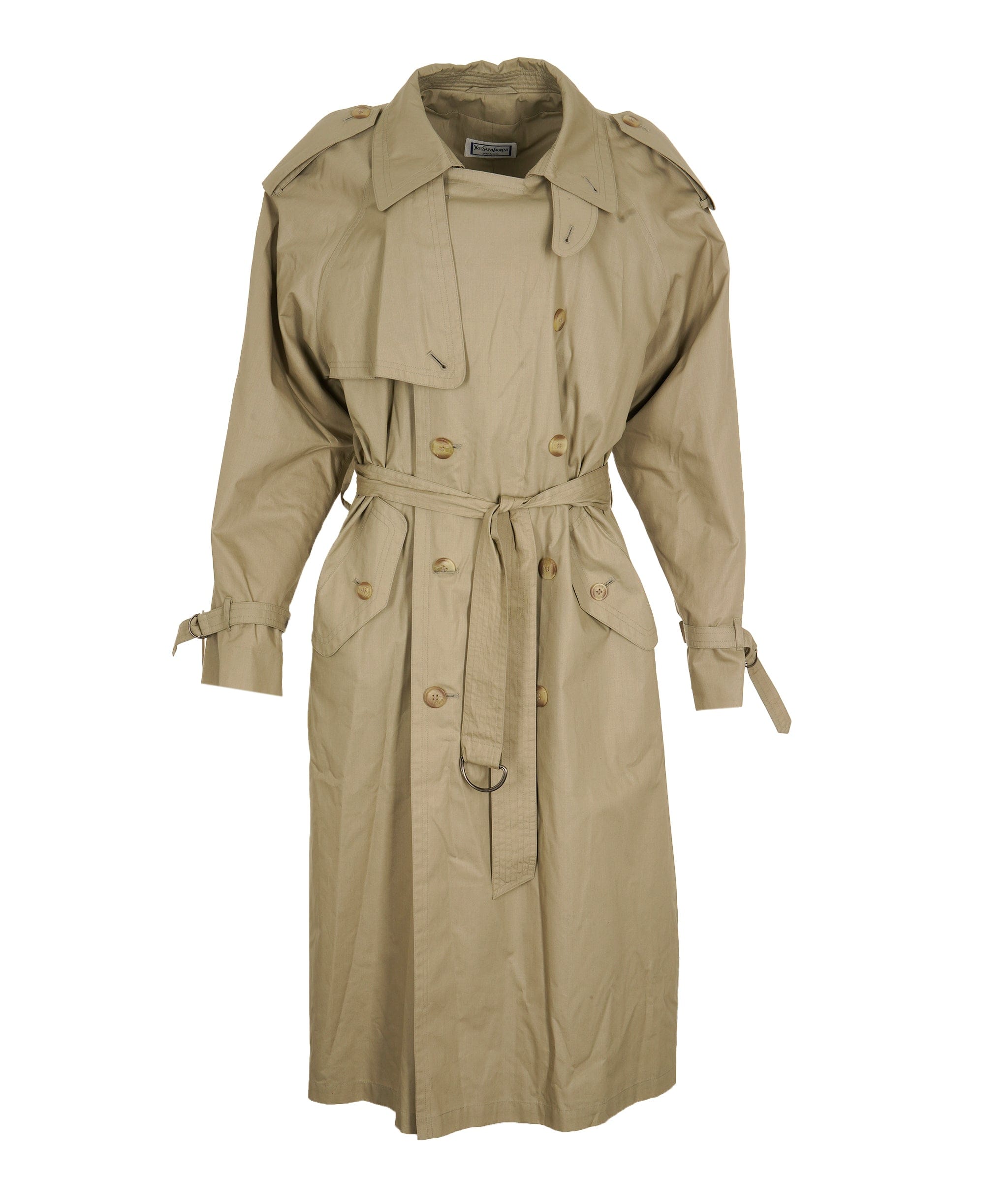 Unworn! Vintage Yves Saint Laurent Mens Trench Coat 40IT/50 YSL 