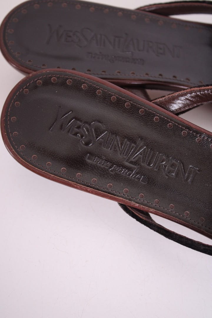 Yves Saint Laurent Yves Saint Laurent Kitten Heels Brown 37