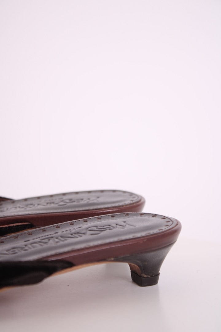 Yves Saint Laurent Yves Saint Laurent Kitten Heels Brown 37