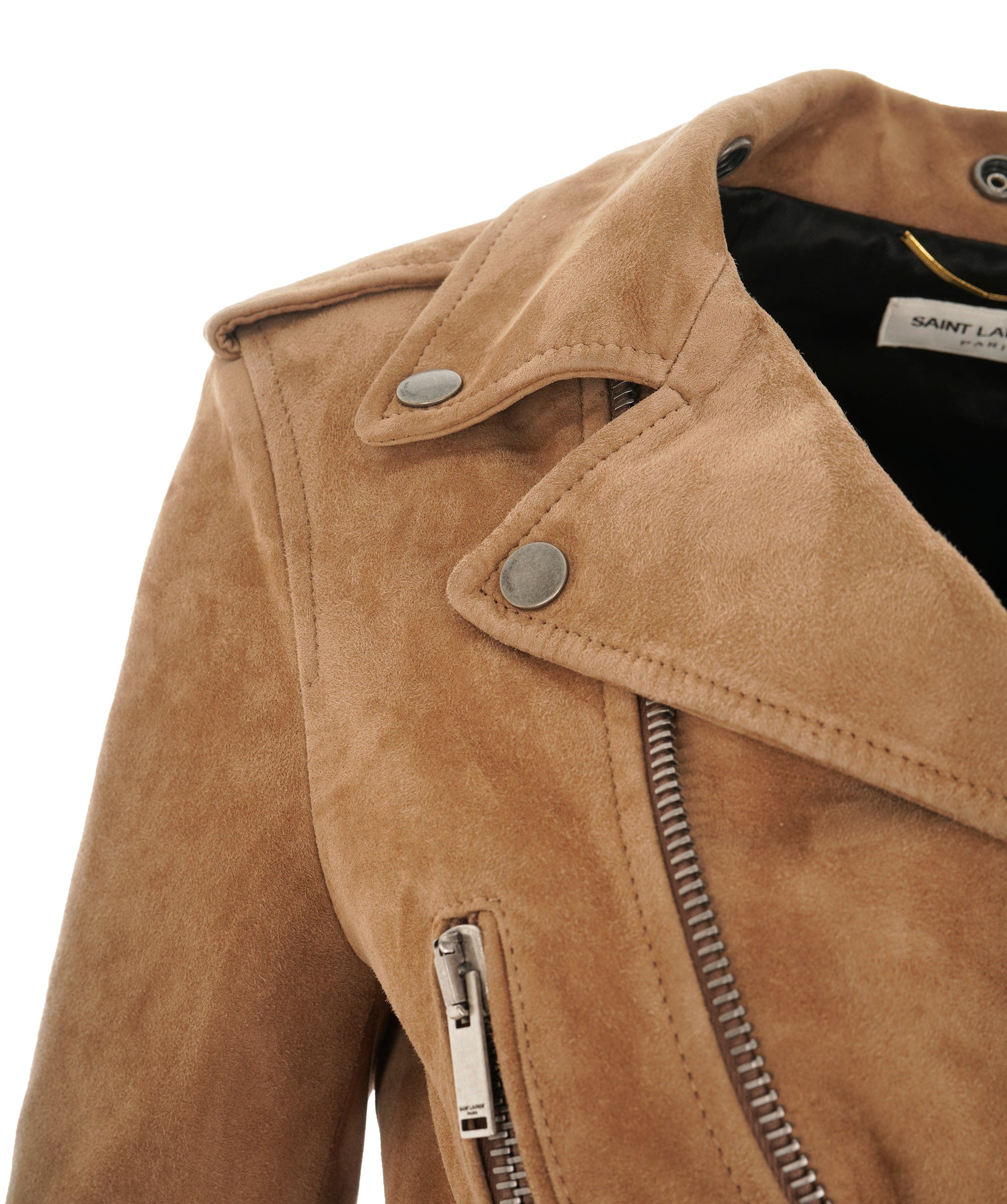 Yves Saint Laurent Saint Laurent – Classic Camel Suede Western Jacket ALC2419