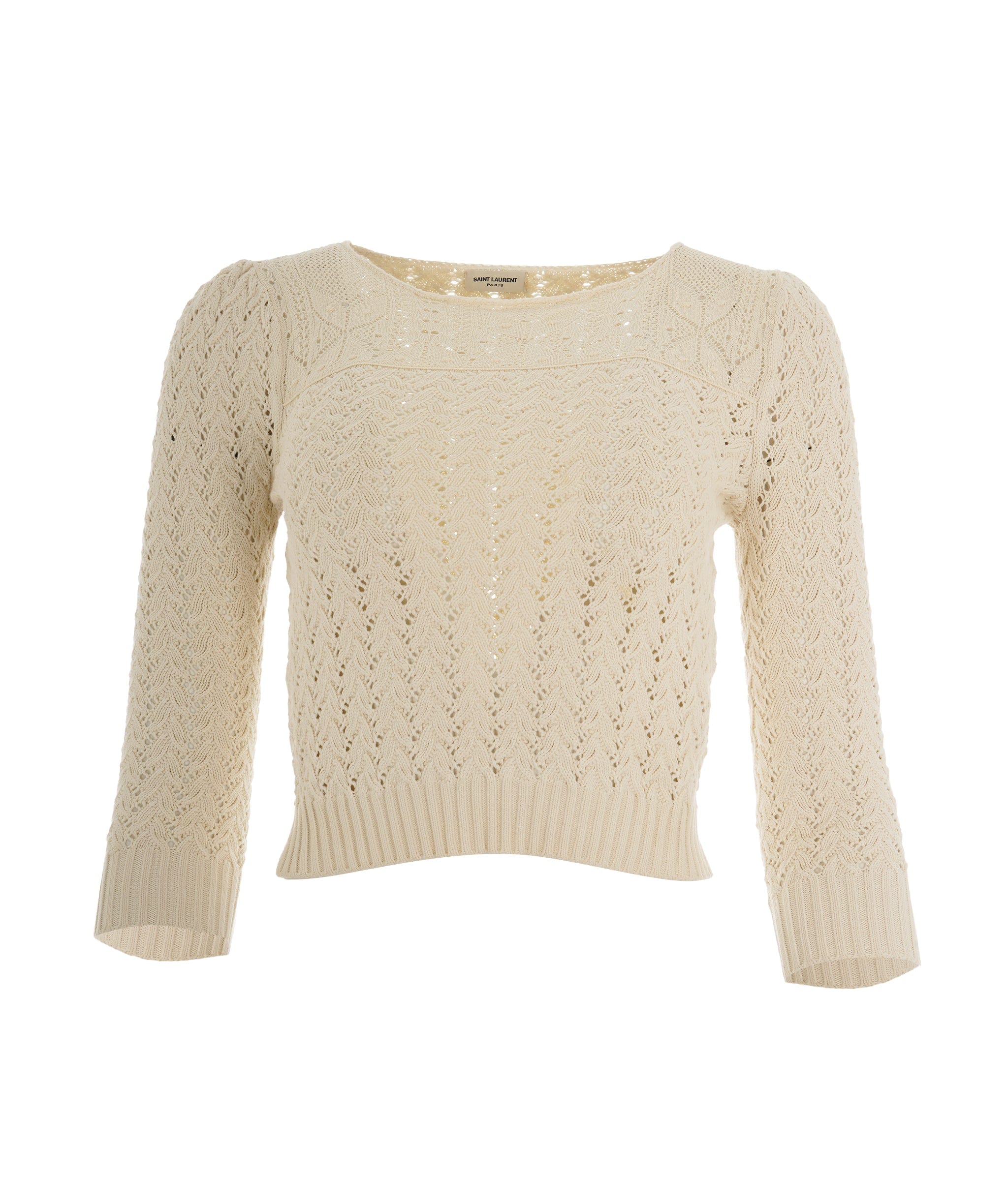 Yves Saint Laurent Saint Laurent – Hand-Crocheted Sleeveless Knit Top ALC2418