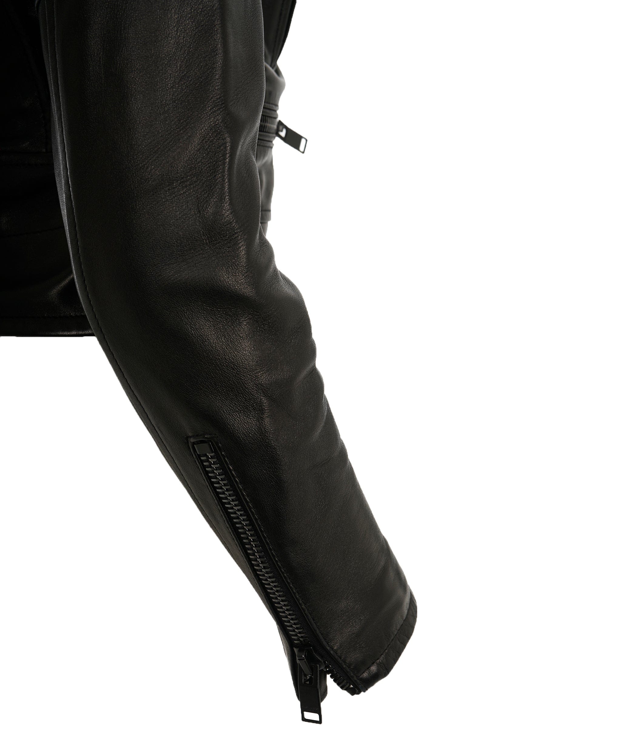 Yves Saint Laurent Saint Laurent – Signature Black Lambskin Leather Biker Jacket ALC2420