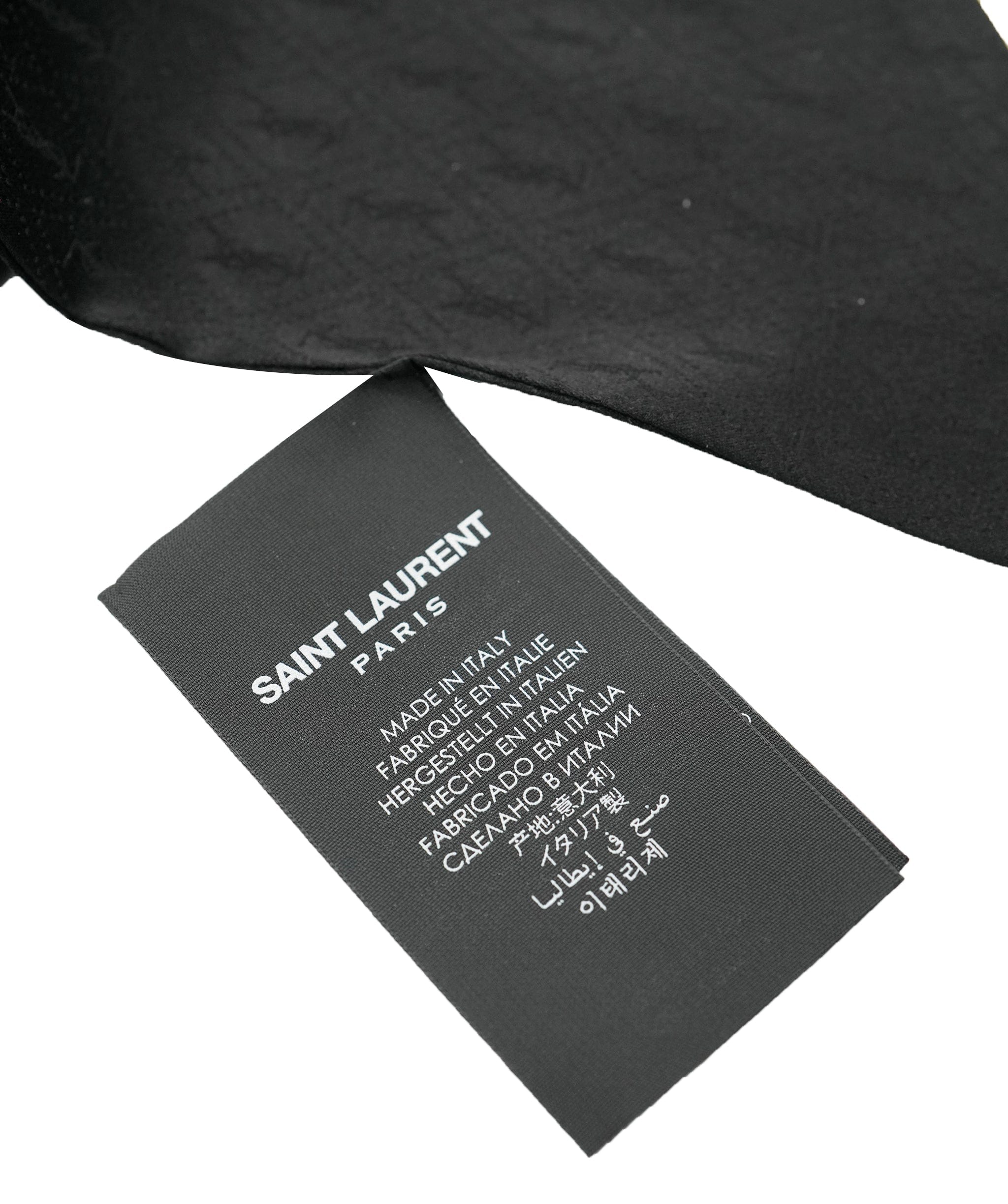 Yves Saint Laurent YSL Black Silk Twilly ALL0997