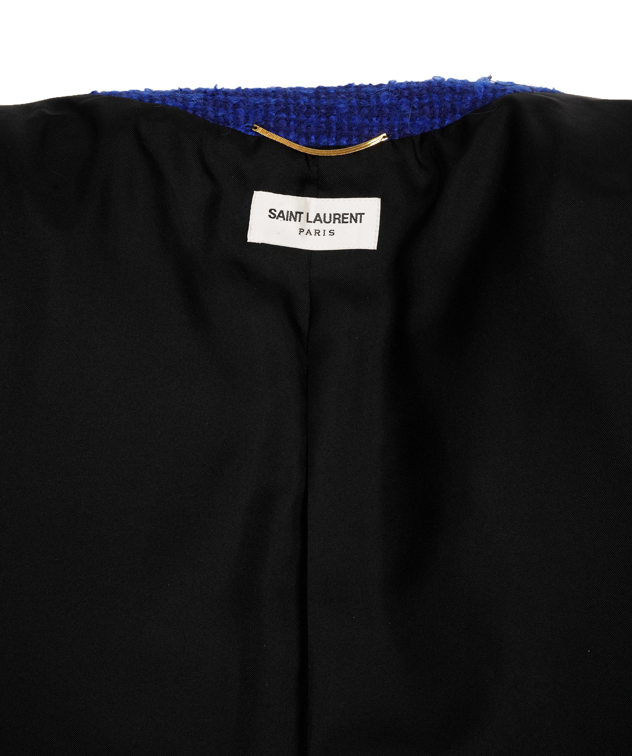 Yves Saint Laurent YSL Blue Tweed Jacket ALC3137