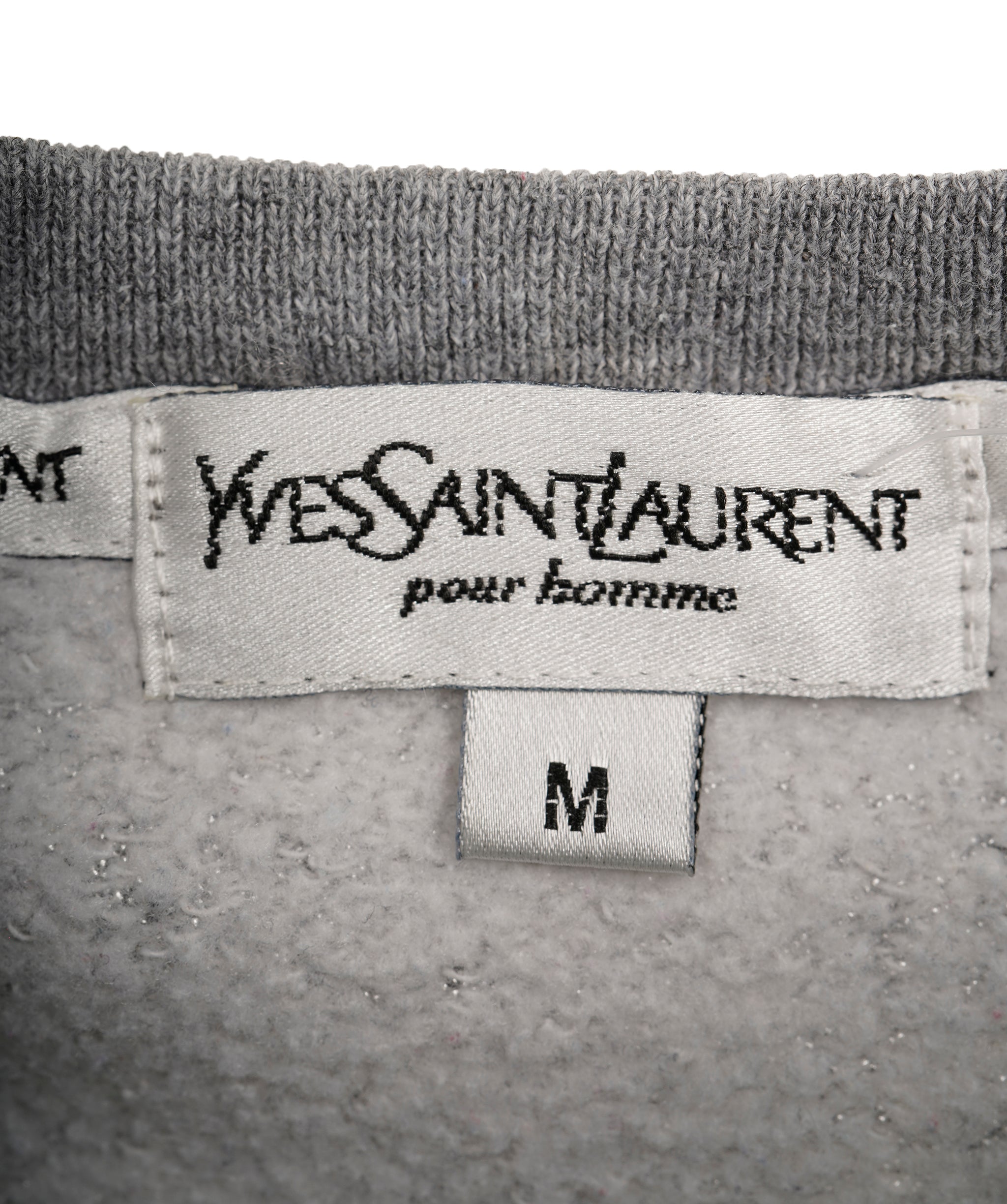 Yves Saint Laurent YSL Dark Grey Logo Jumper M ALC3624