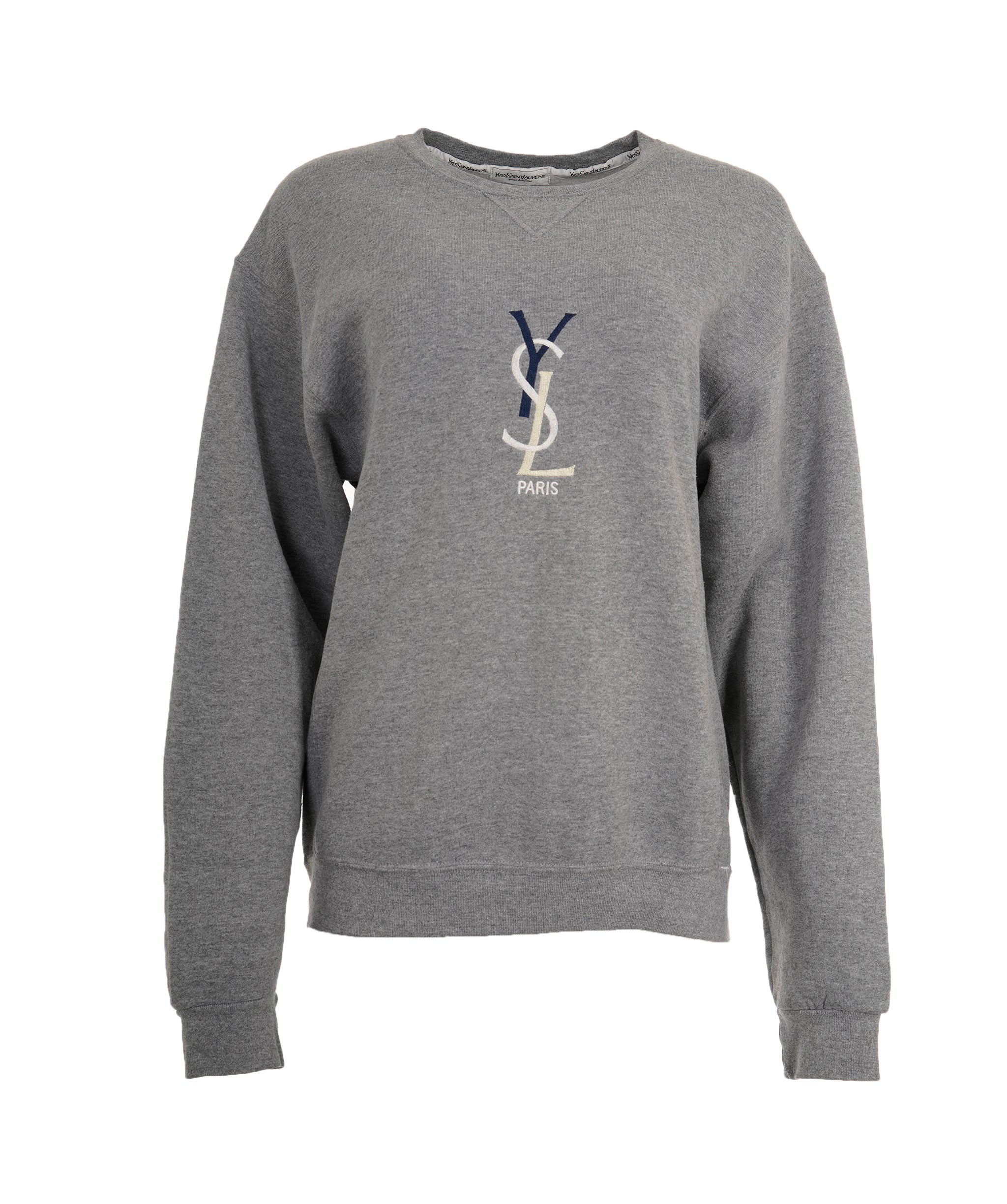 Yves Saint Laurent YSL Dark Grey Logo Jumper M ALC3624