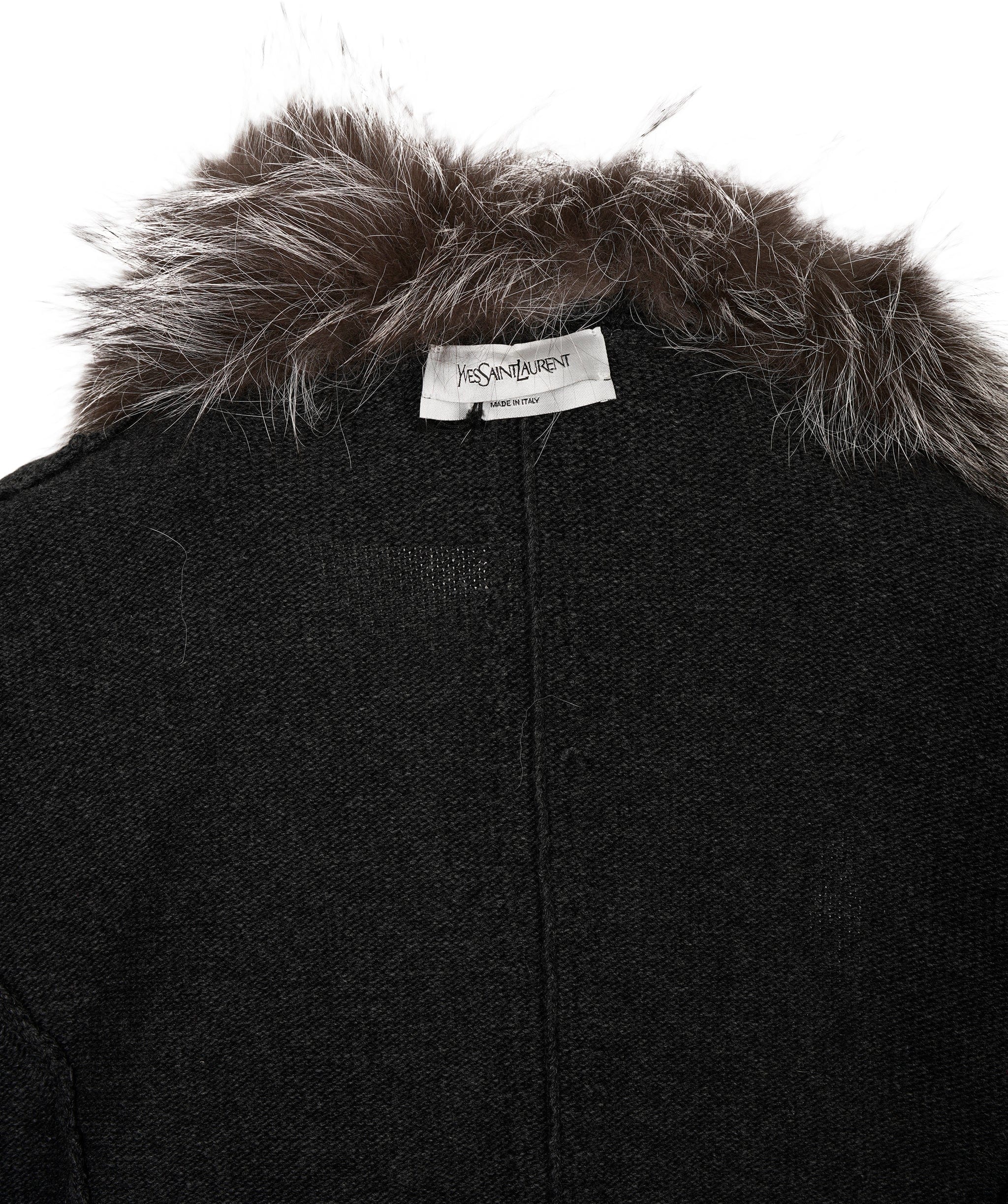 Yves Saint Laurent YSL Fur Cardigan ALC3134