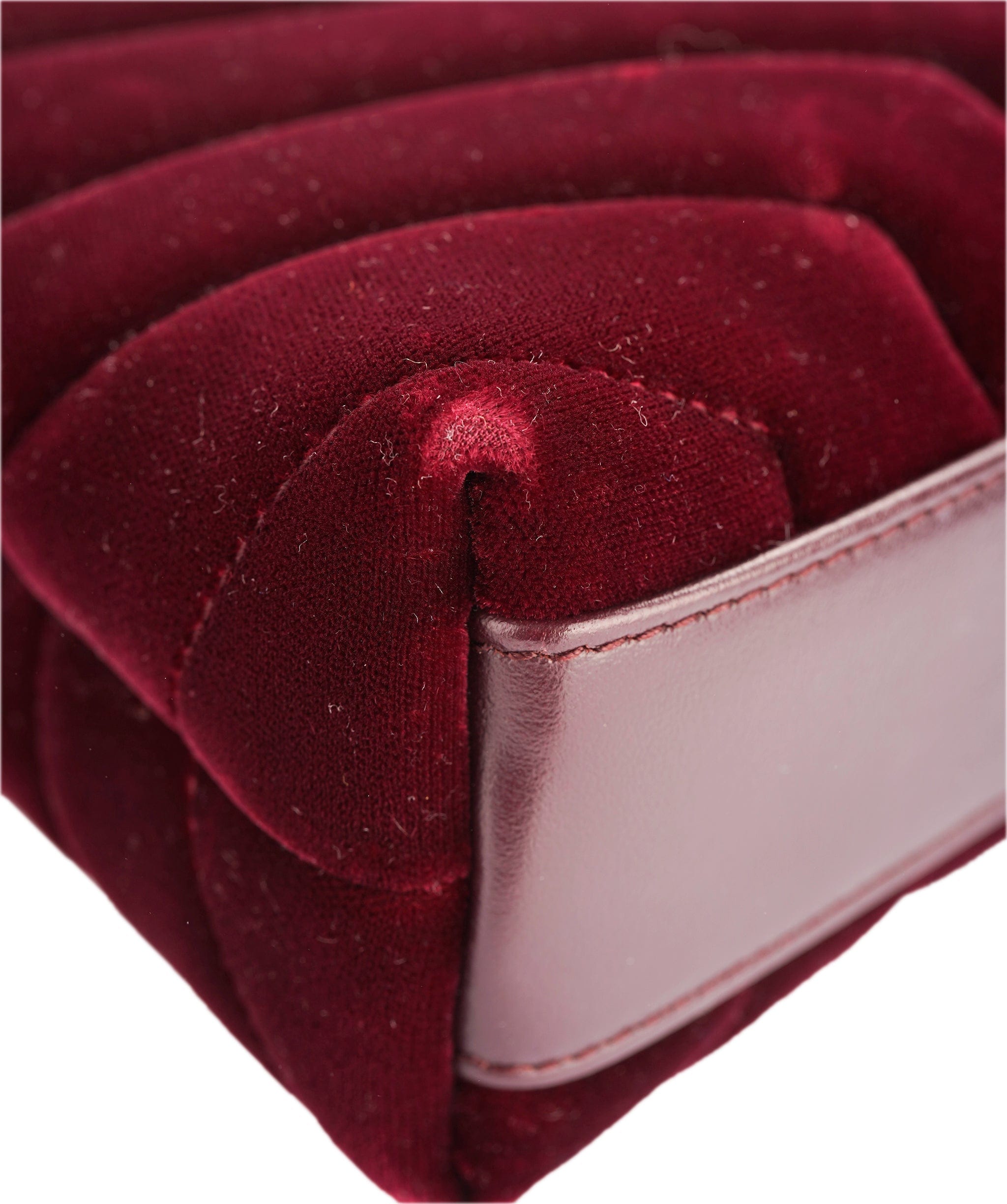 Yves Saint Laurent YSL Lou Lou Velvet Burgundy Crossbody Bag ALC2028