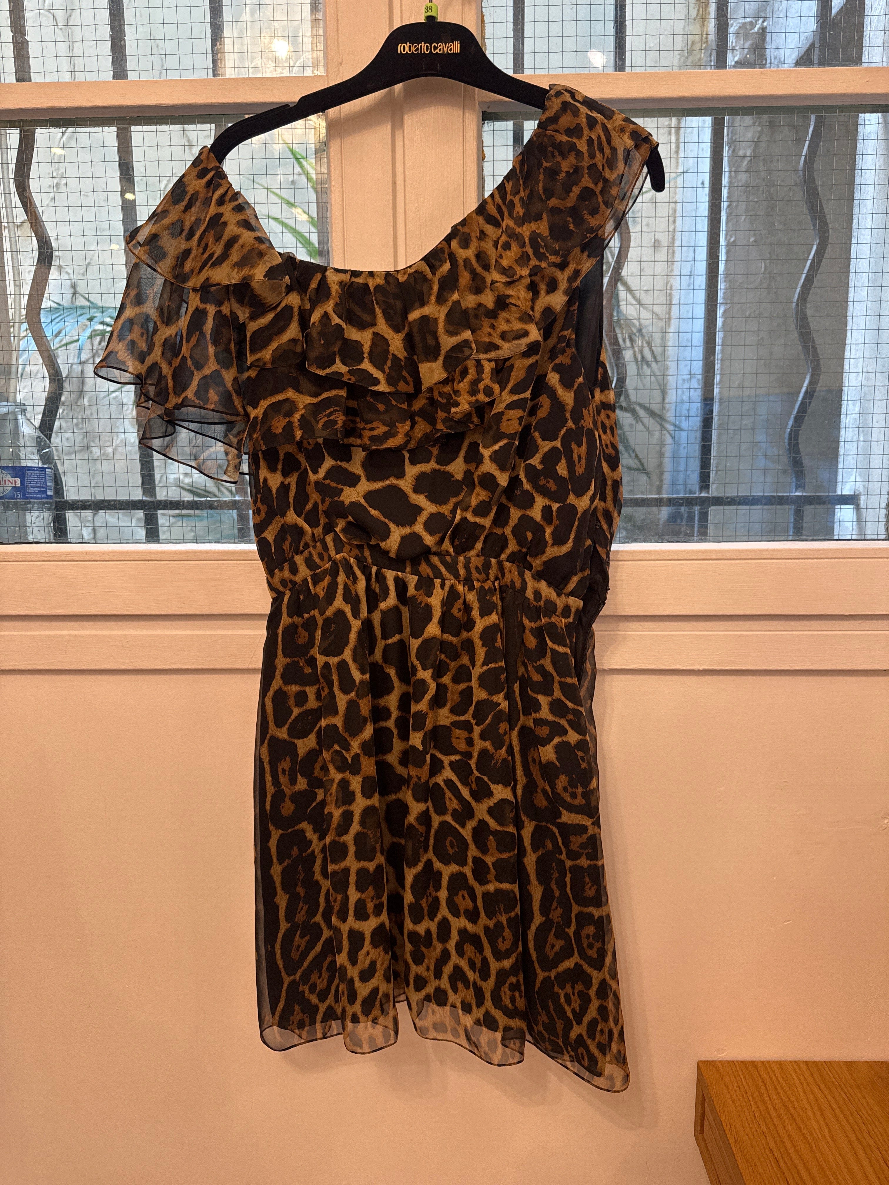 Yves Saint Laurent Yves Saint Laurent Asymetric leopard dress AGC2637