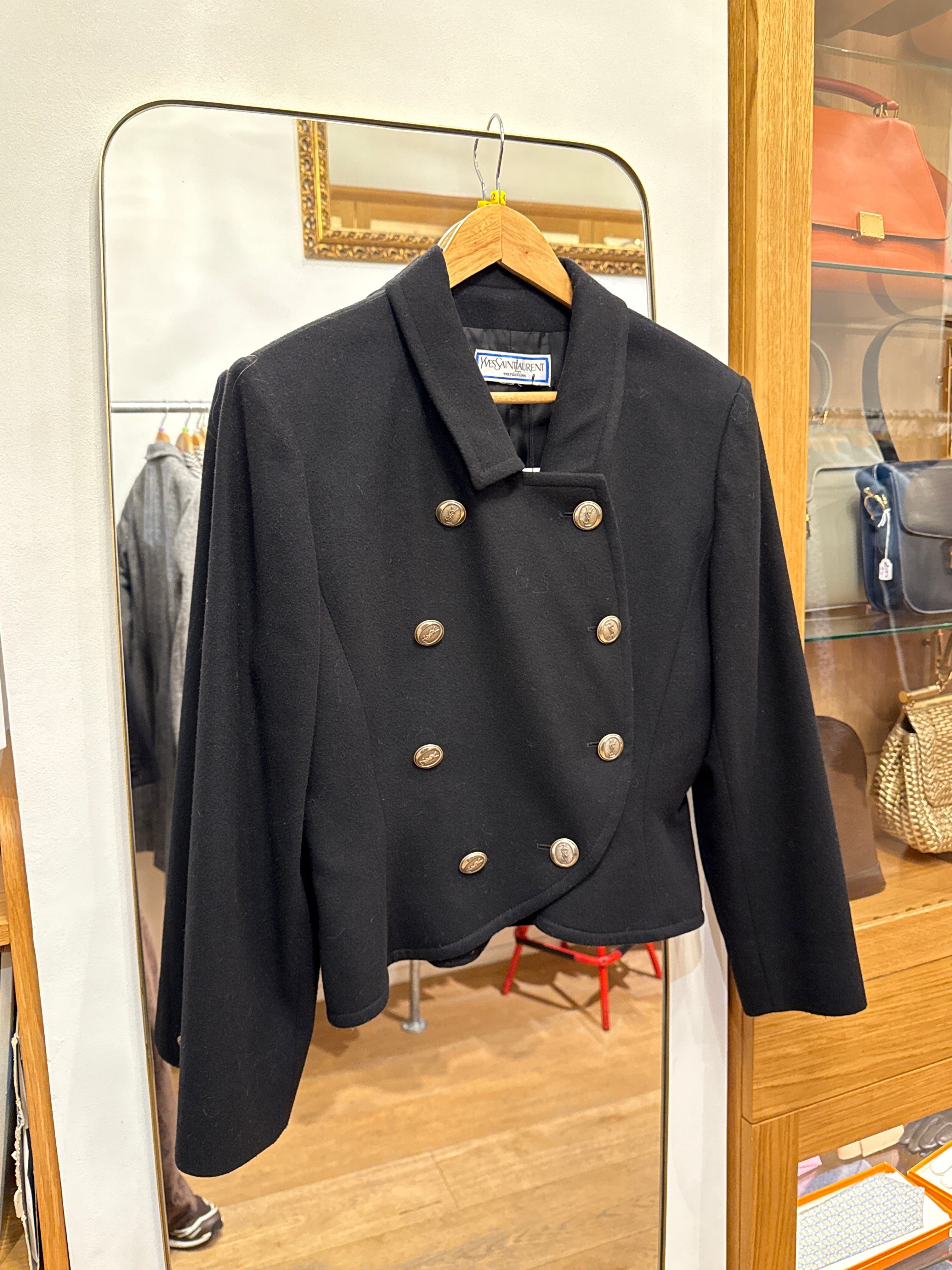 Yves Saint Laurent Yves Saint Laurent Double-breasted wool jacket AGC3077