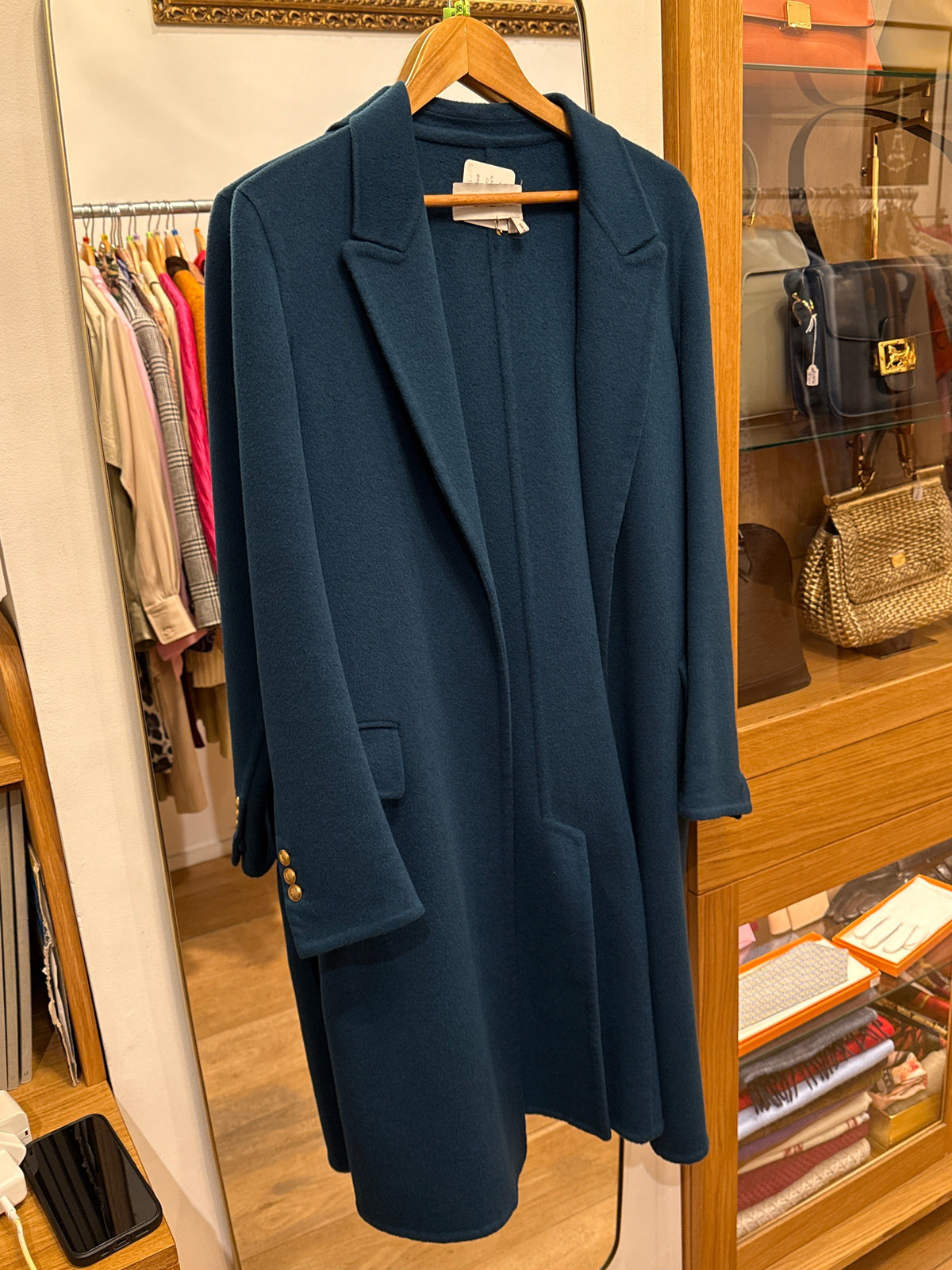 Yves Saint Laurent Yves Saint Laurent Duvel fazed wool coat AGC3067
