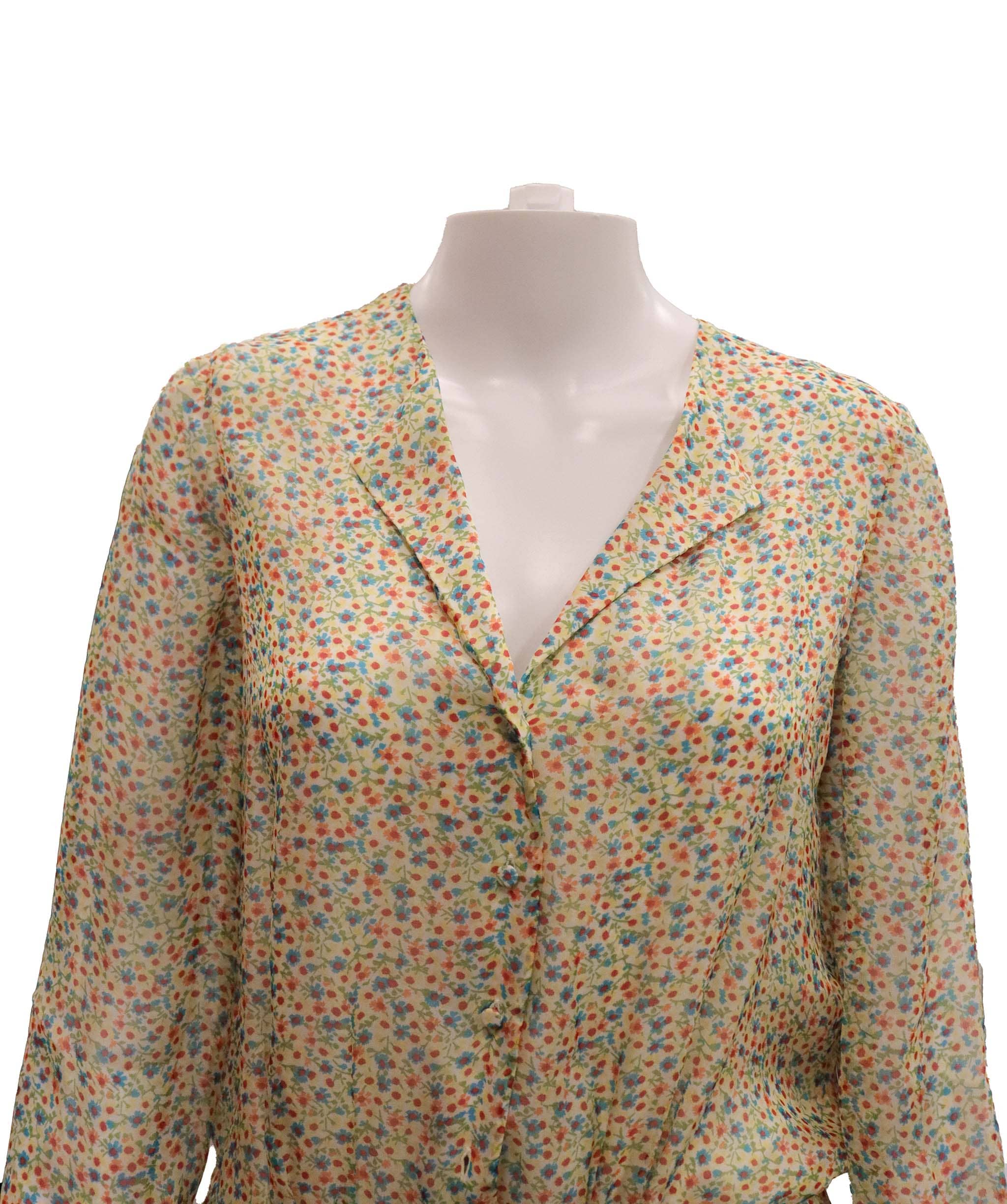 Yves Saint Laurent Yves Saint Laurent flower silk dress AGC2633