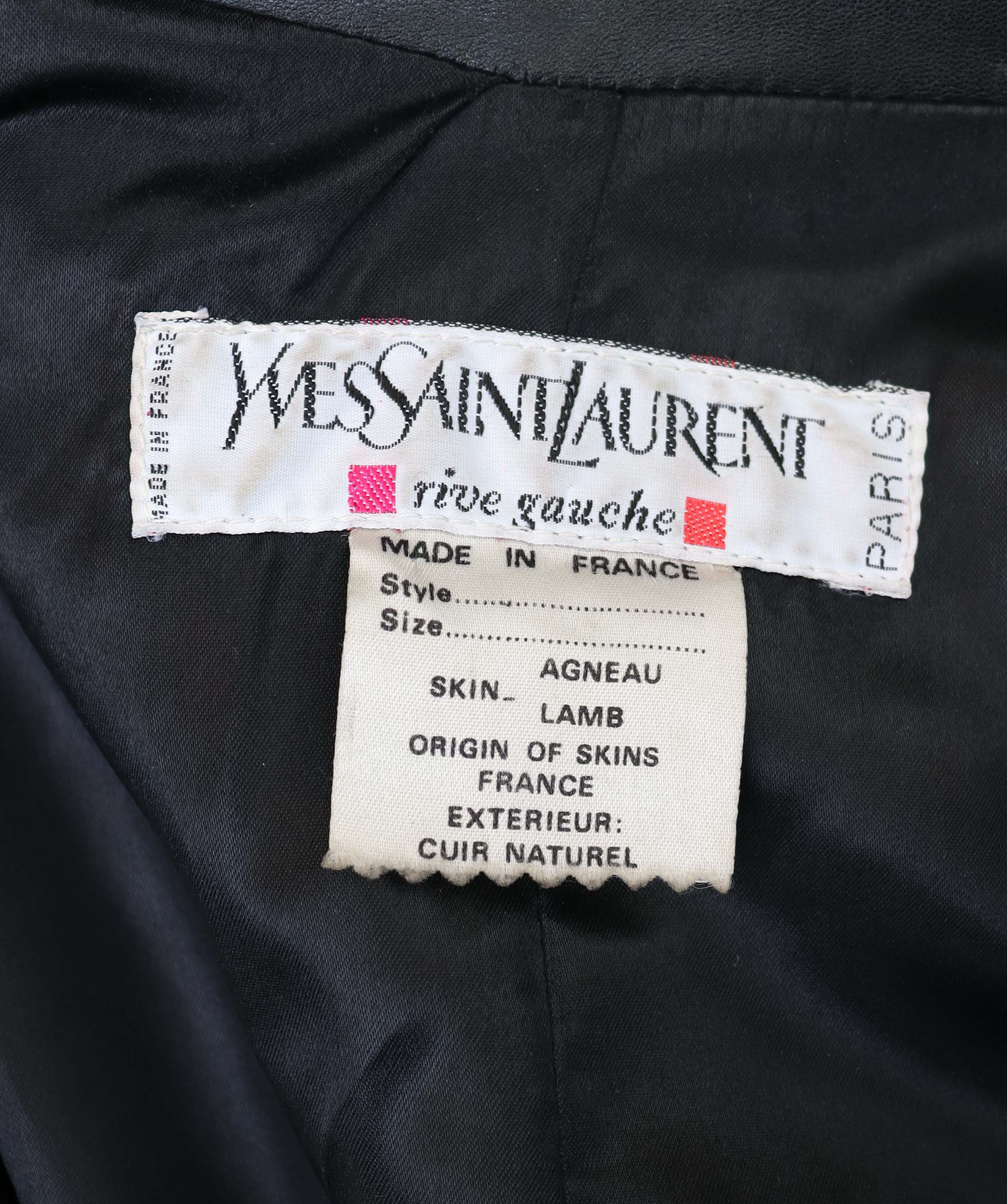 Yves Saint Laurent Yves Saint Laurent oversized open leather trench coat AGC2533