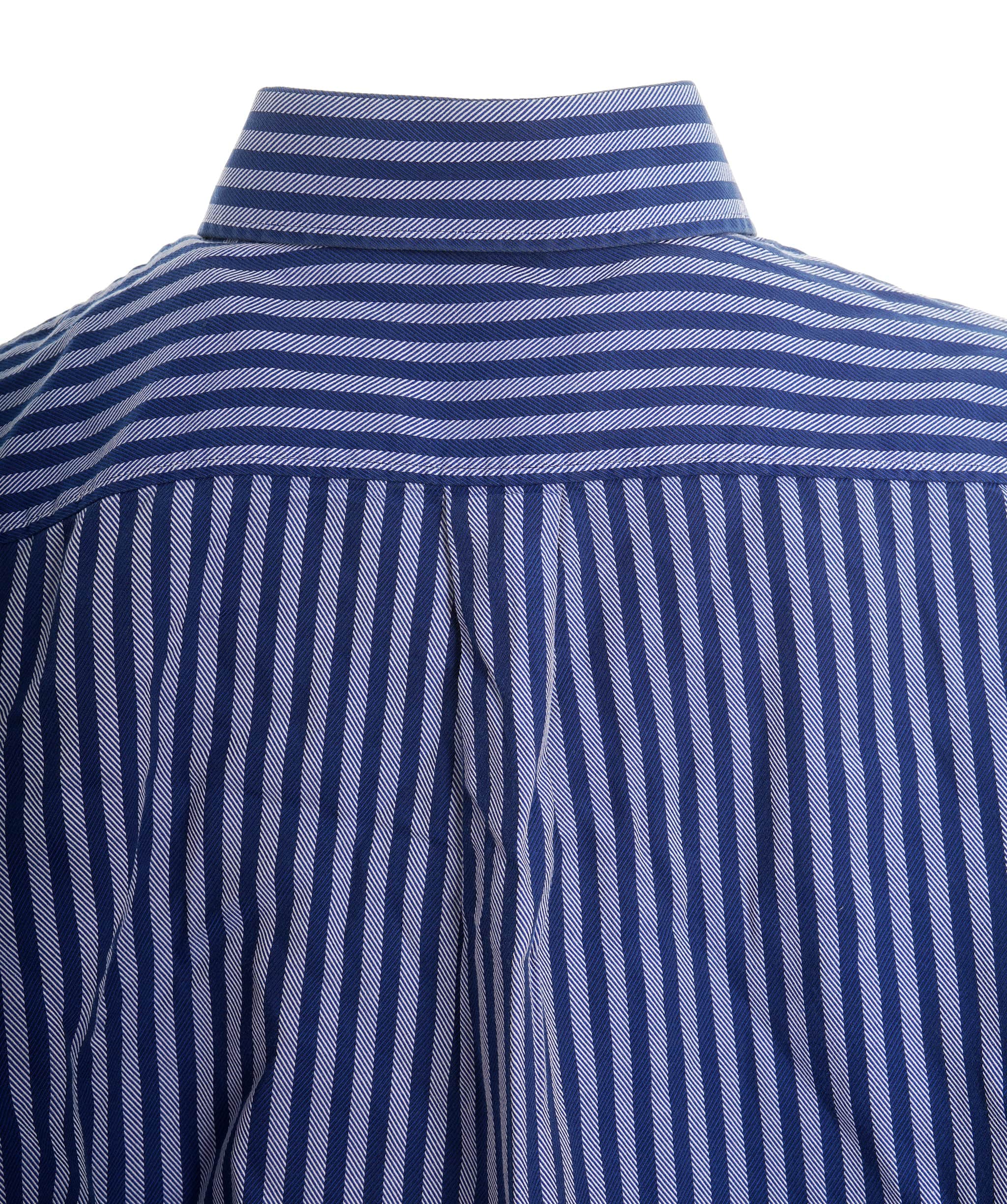 Yves Saint Laurent Yves Saint Laurent Vintage Blue Stripped Shirt DBXL0075