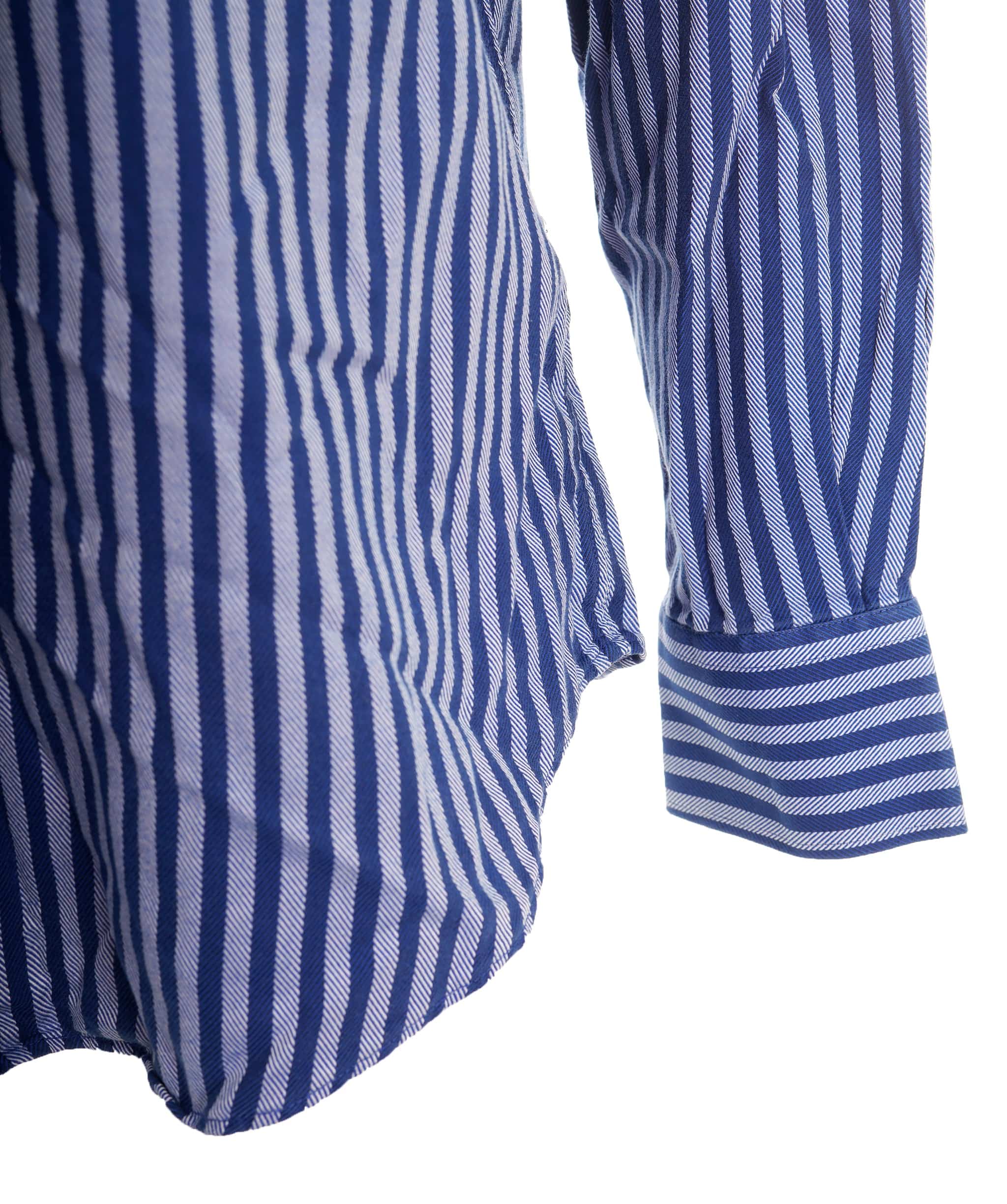 Yves Saint Laurent Yves Saint Laurent Vintage Blue Stripped Shirt DBXL0075
