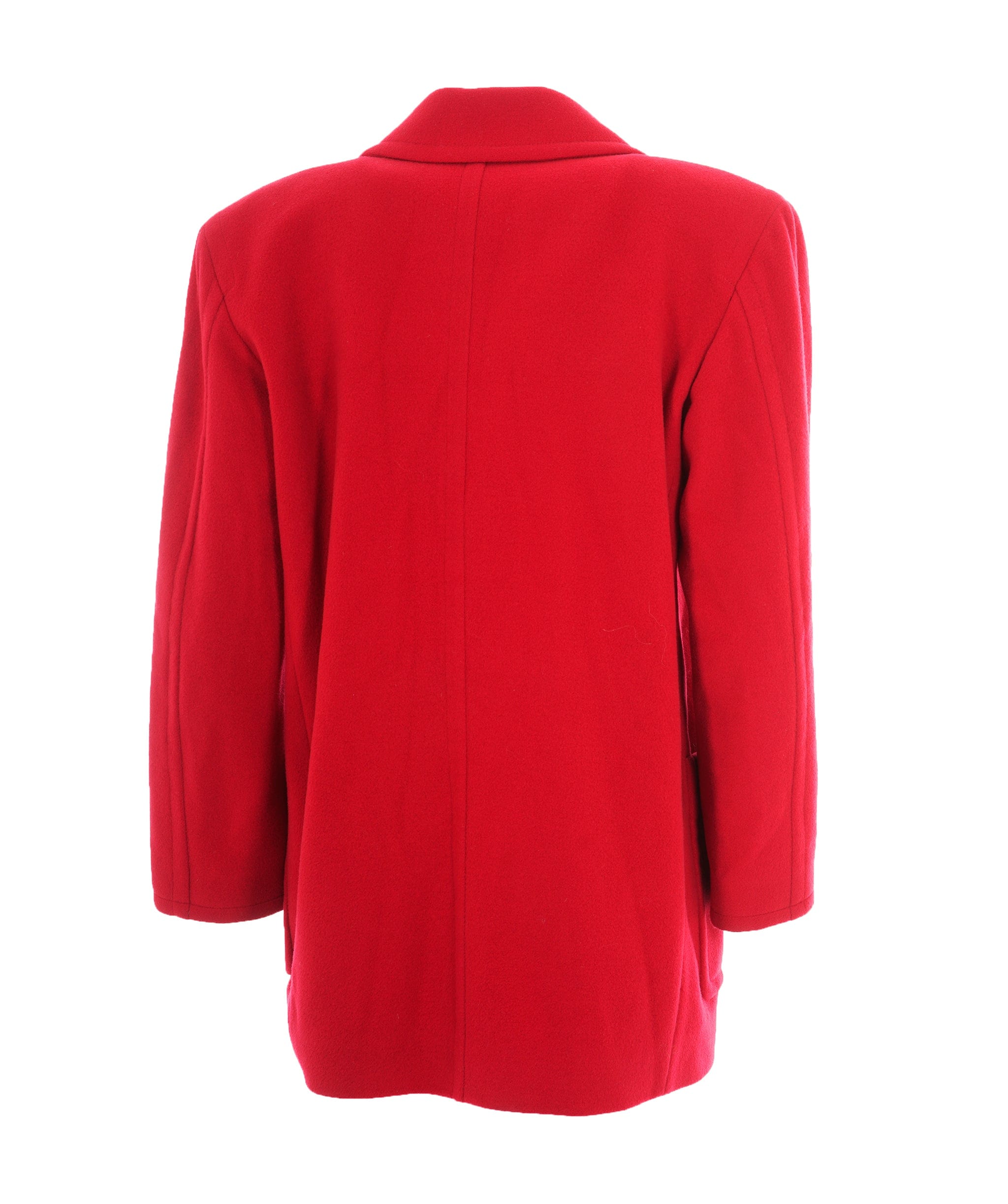 Yves Saint Laurent Yves Saint Laurent Vintage Red Wool Logo Button Blazer Coat AKL0061