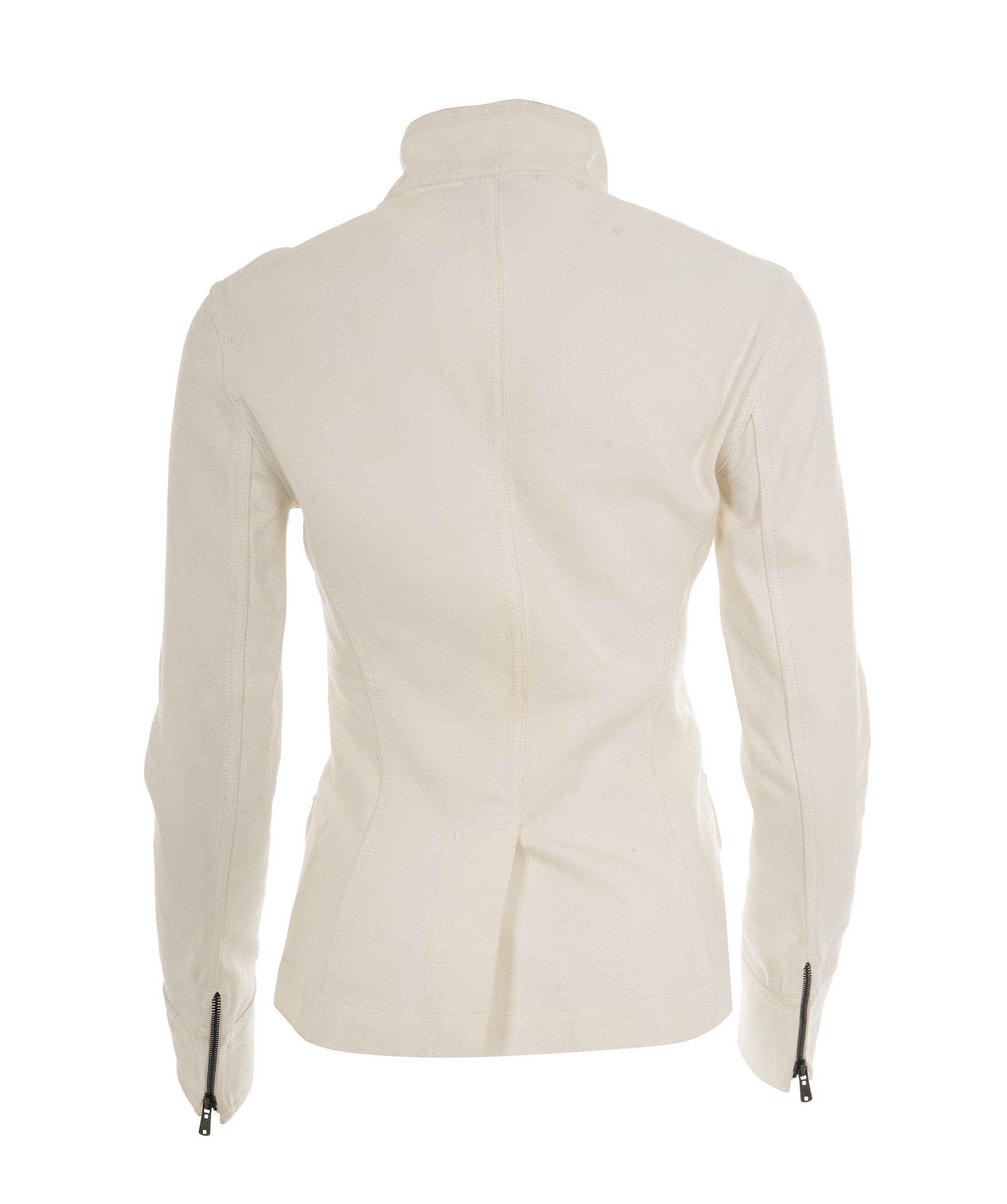 Yves Saint Laurent Yves Saint Laurent Vintage White Denim Military Jacket AKL0062