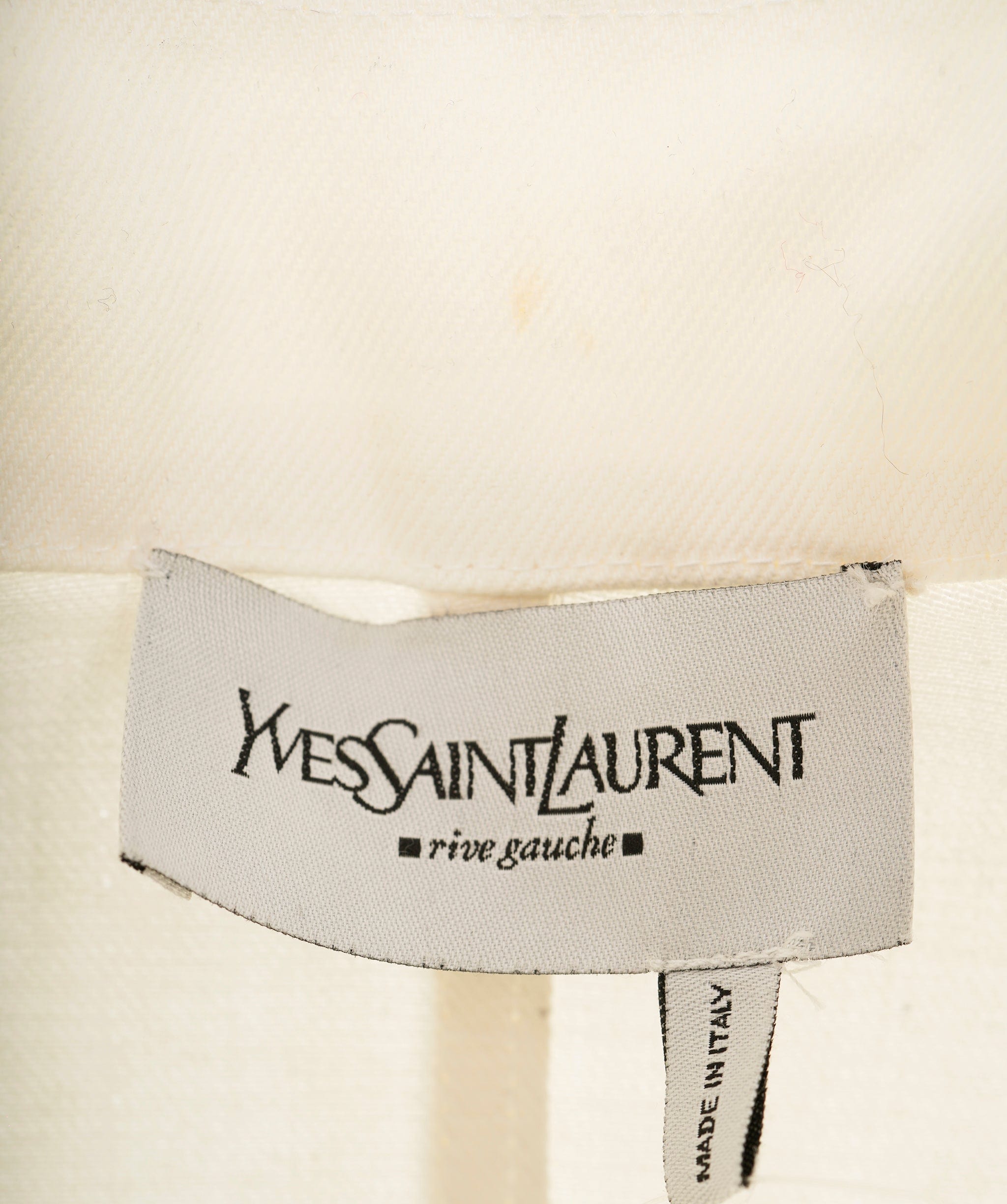 Yves Saint Laurent Yves Saint Laurent Vintage White Denim Military Jacket AKL0062