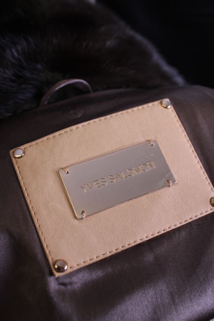 Yves Salomon Yves Salomon Mink Bomber Green M