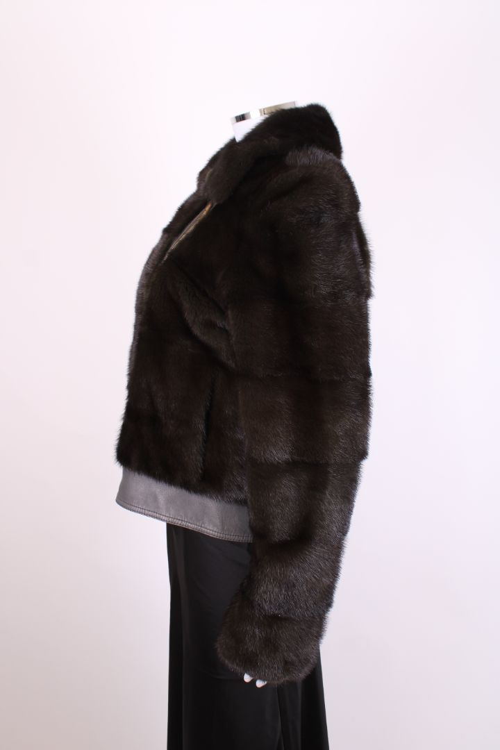 Yves Salomon Yves Salomon Mink Bomber Green M