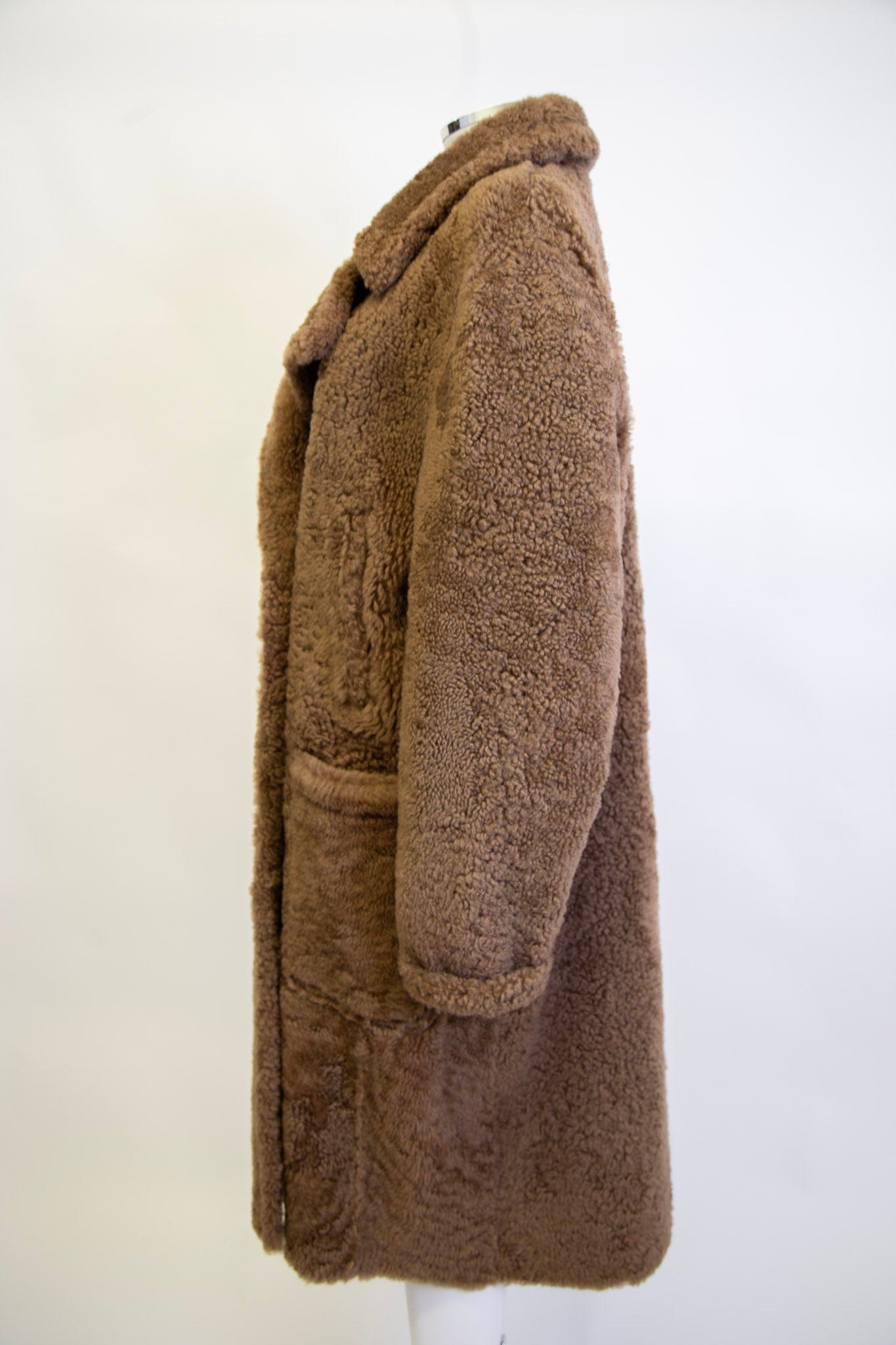 Yves Salomon Yves Salomon Shearling Coat Camel UK14/ IT42