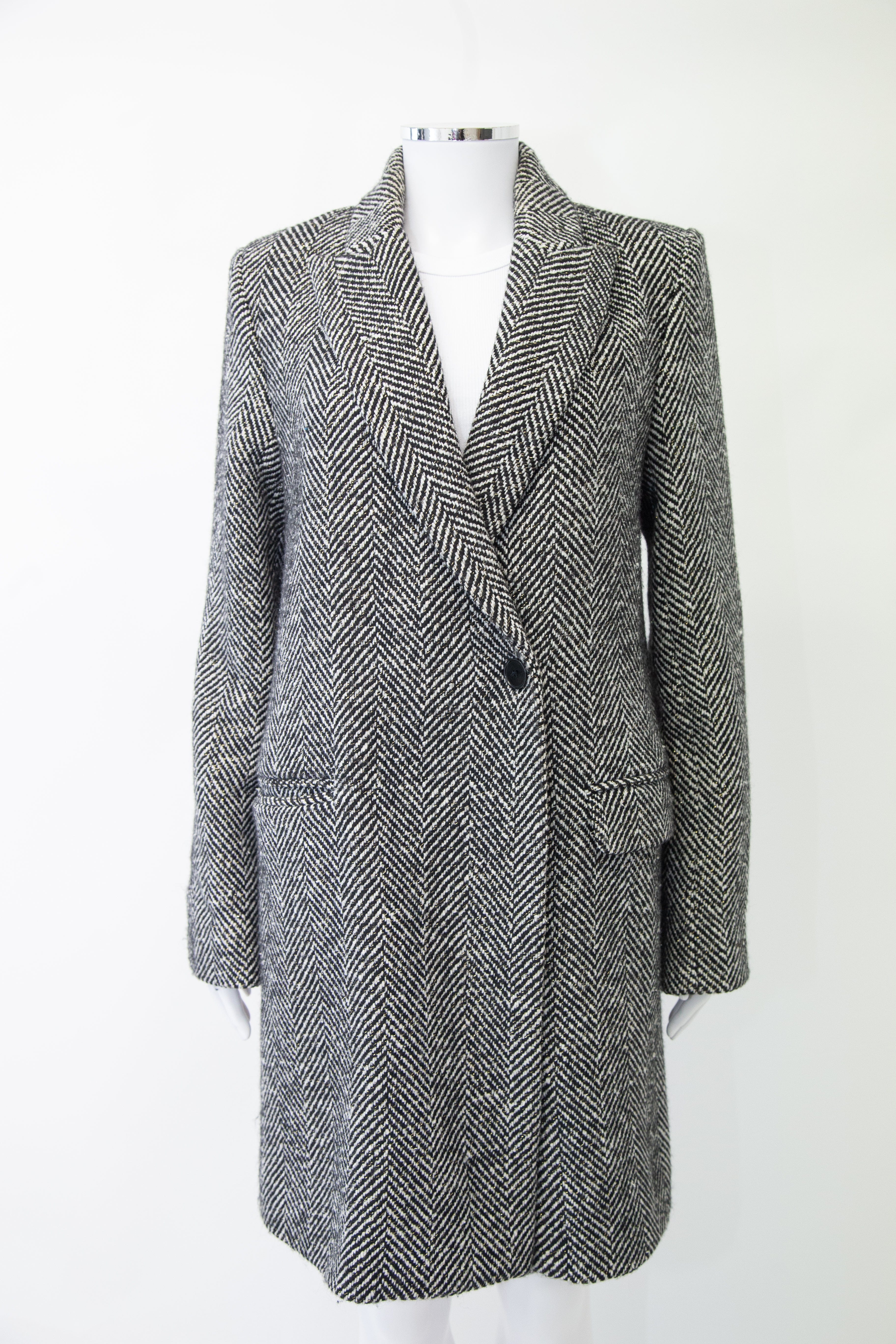 Zadig & Voltaire Zadig & Voltaire Coat Grey Herringbone 12