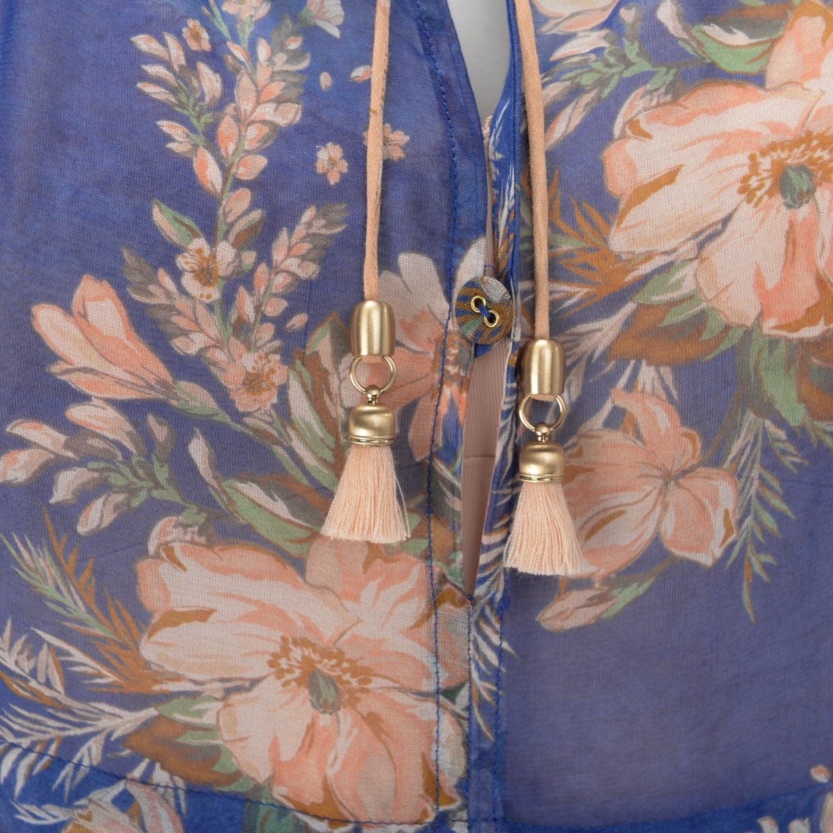 Zimmermann Zimmermann Blue & Pink Moonshine Tuck Mini Dress 0