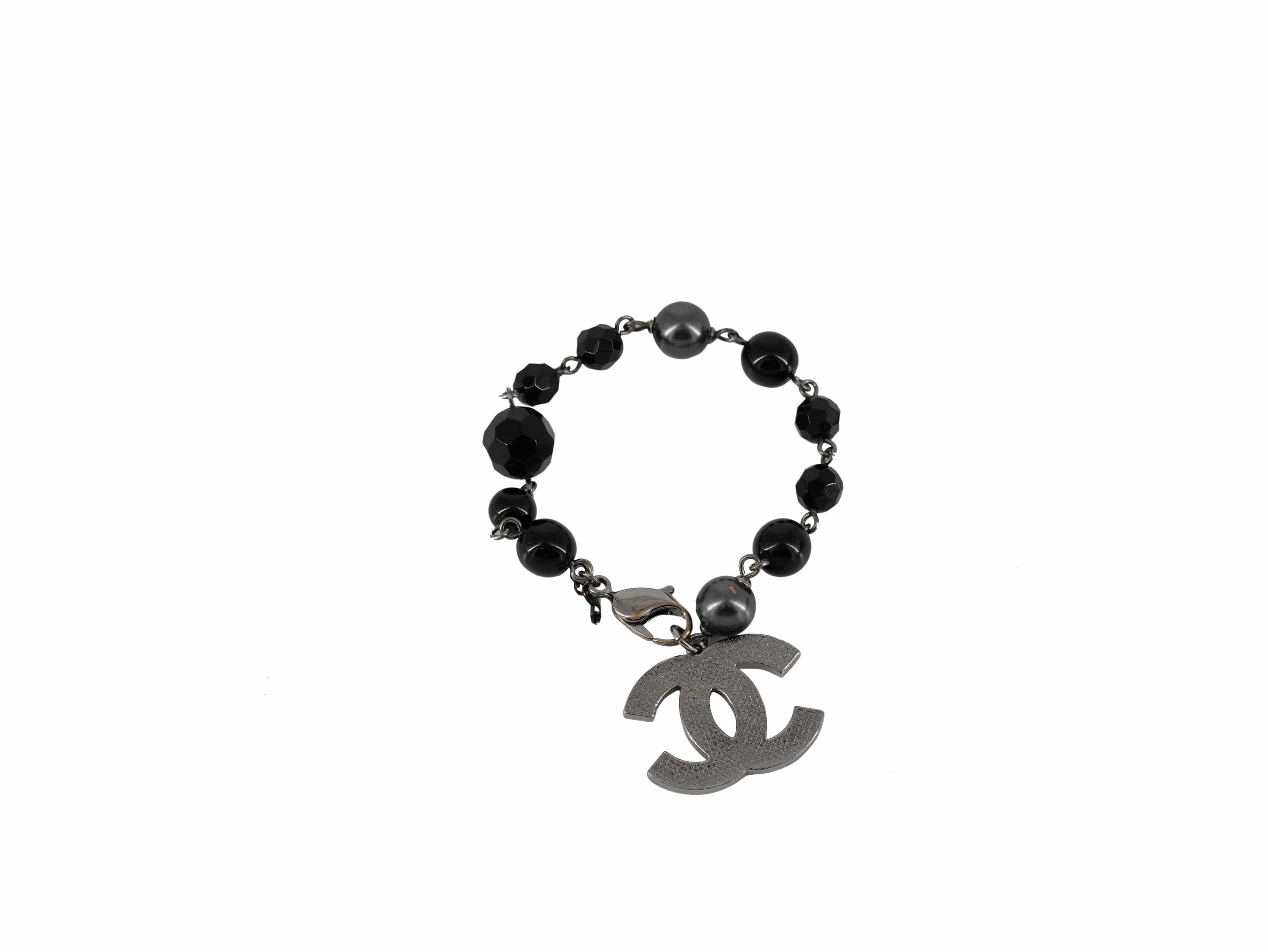 Chanel Black Beaded CC Bracelet LuxuryPromise