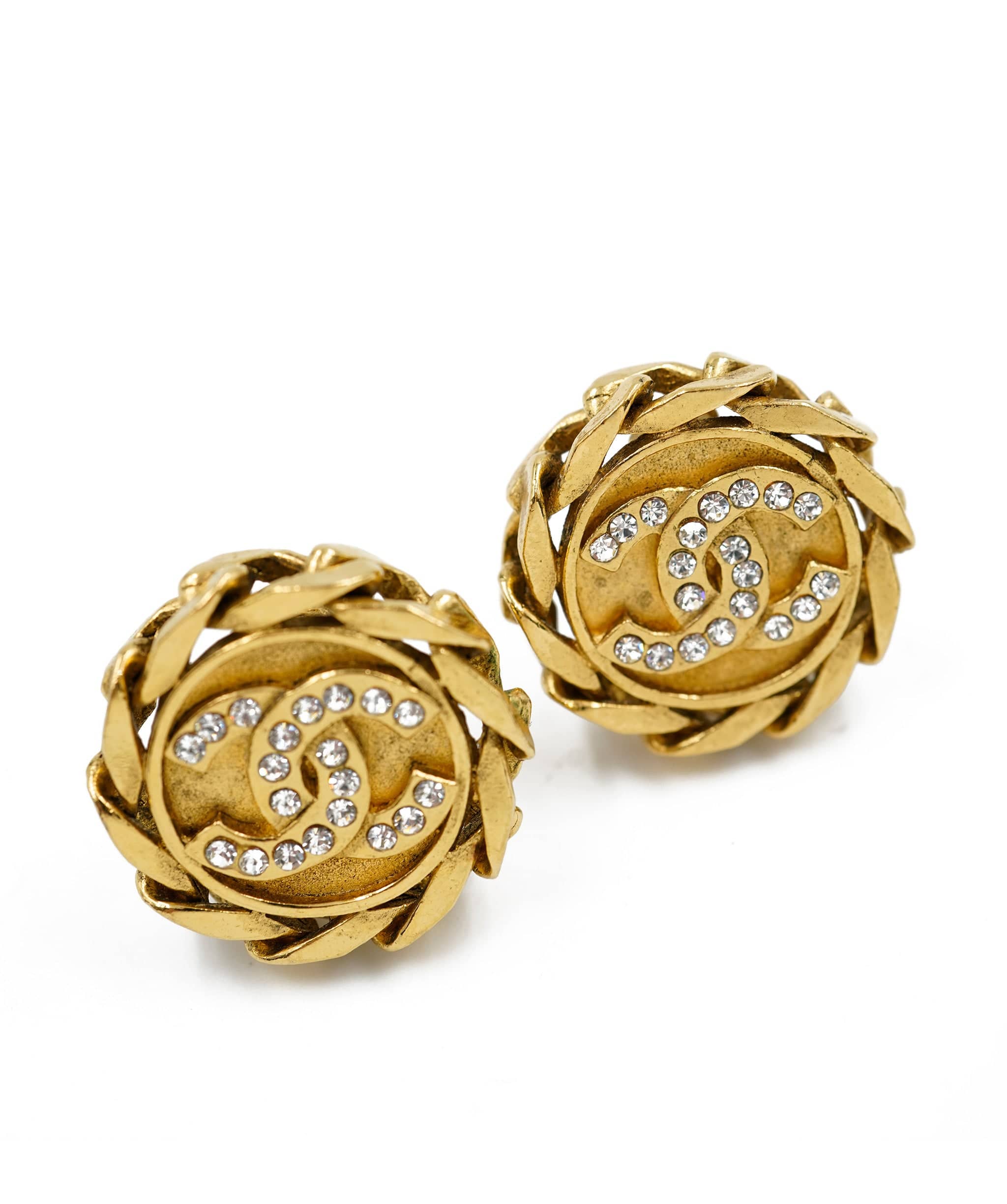 Chanel chanel earrings diamonte ALC0137