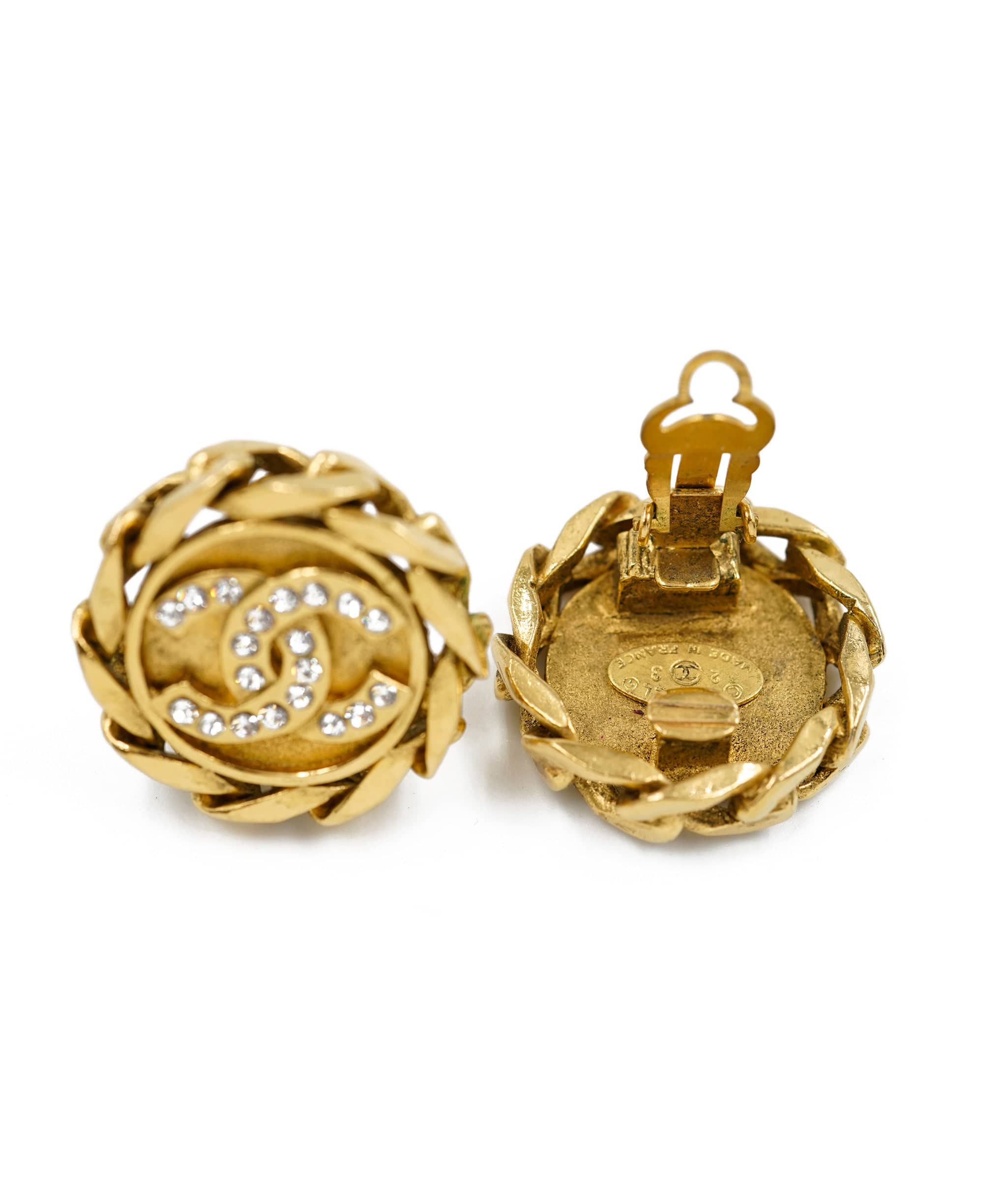 Chanel chanel earrings diamonte ALC0137
