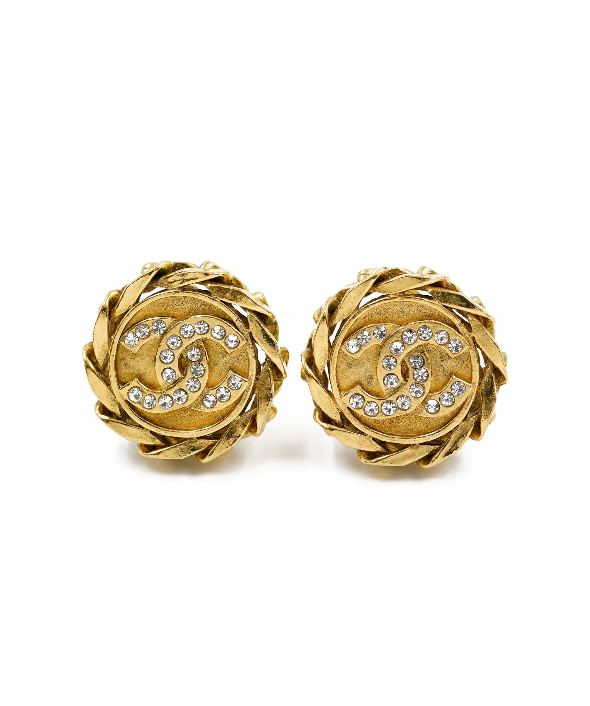 Chanel chanel earrings diamonte ALC0137