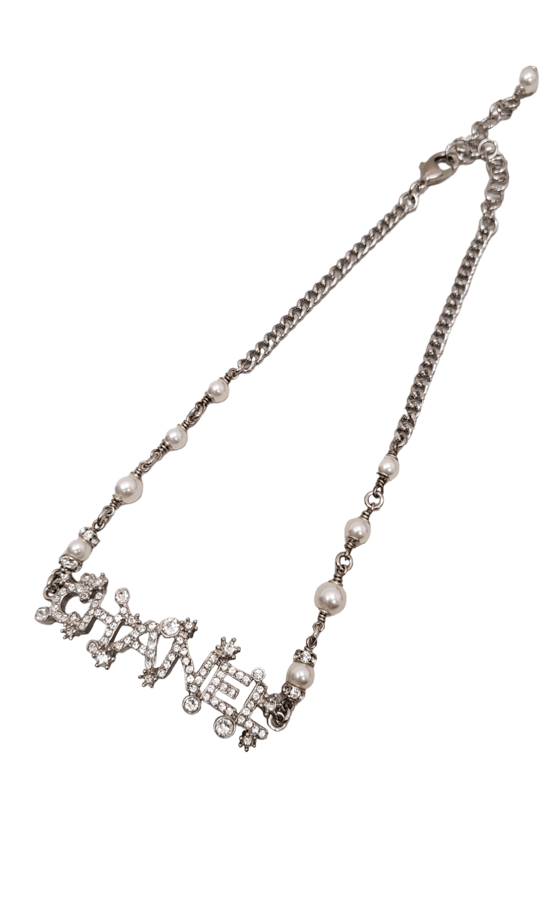 Chanel word necklace online