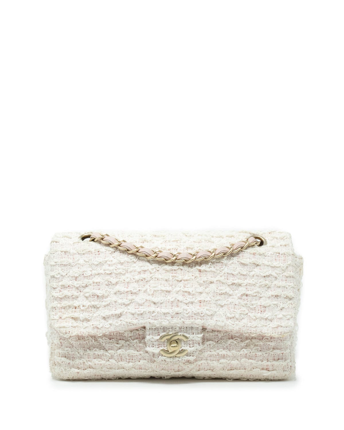 Gabrielle tweed crossbody bag Chanel White in Tweed - 35286425