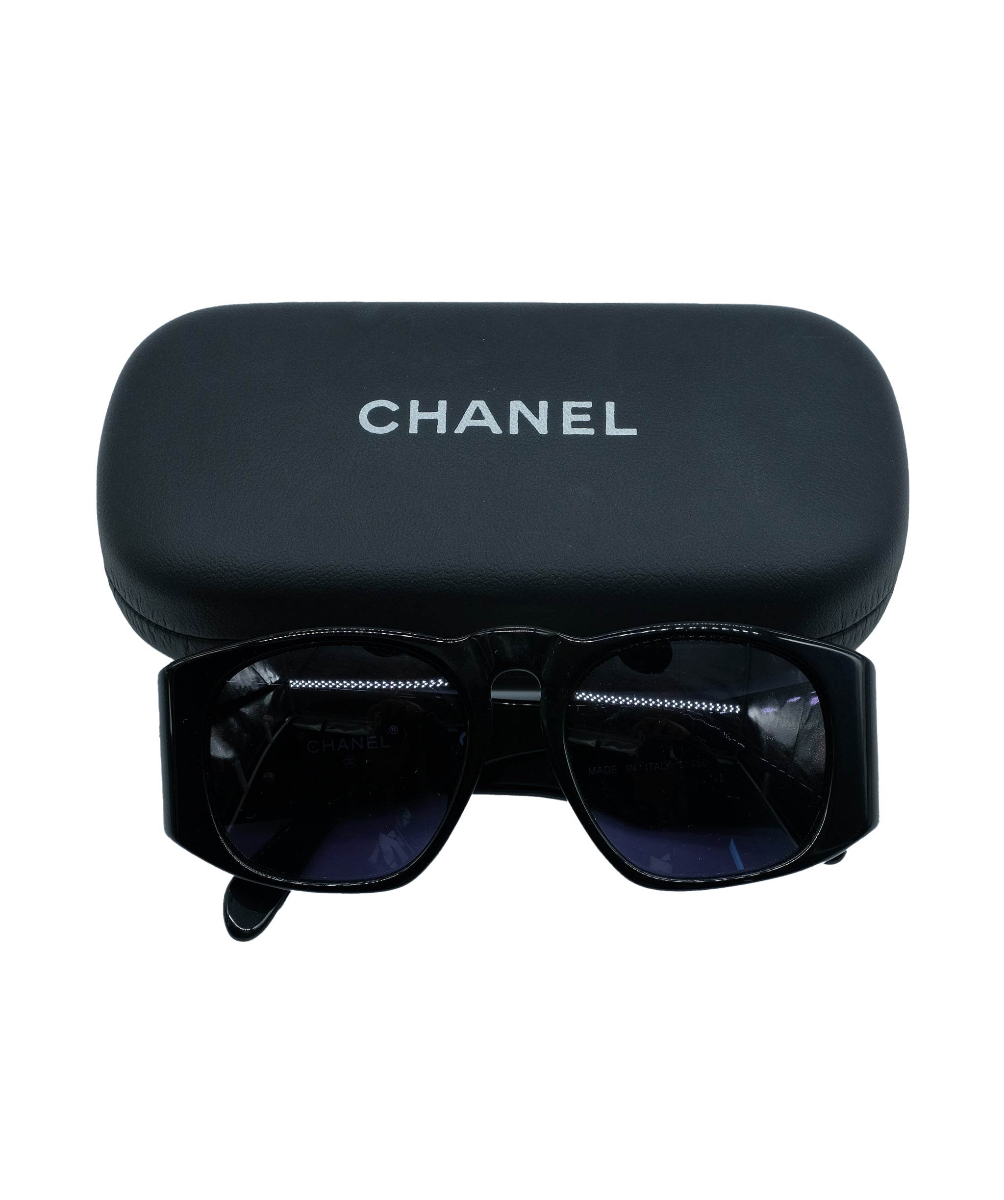 Chanel CHANEL Sunglasses Black CC Auth ar8518 AWL4563