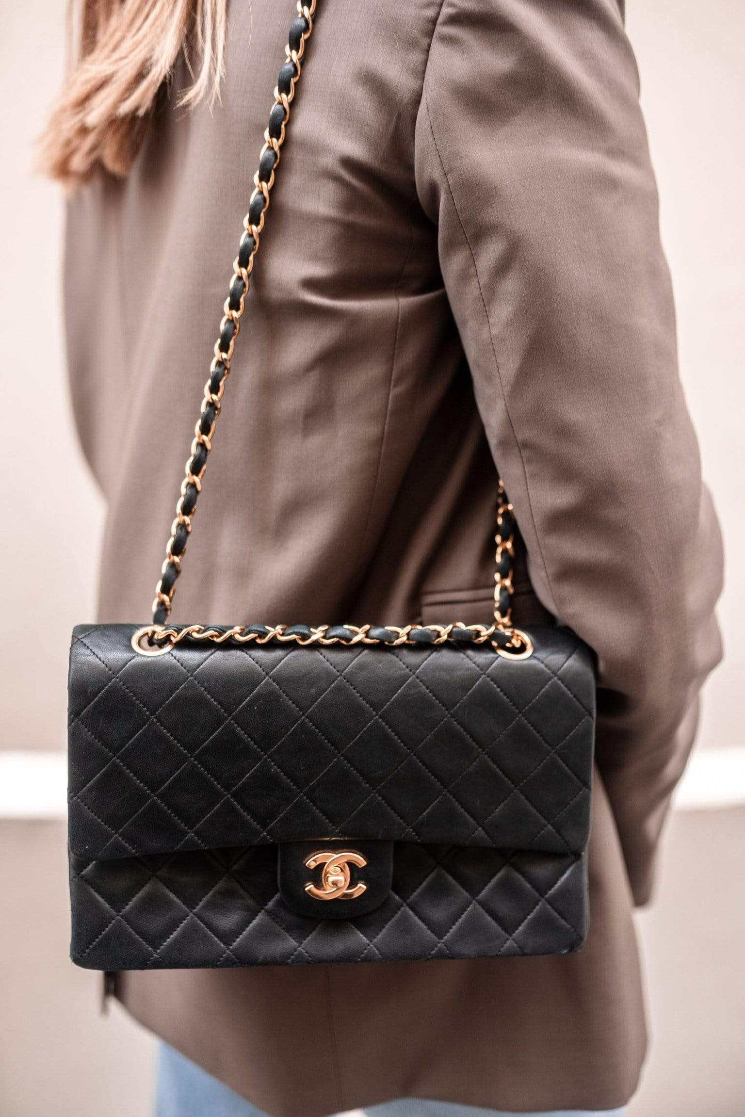 Chanel Vintage Classic Double 10" Med Flap Bag ADL1536 – LuxuryPromise