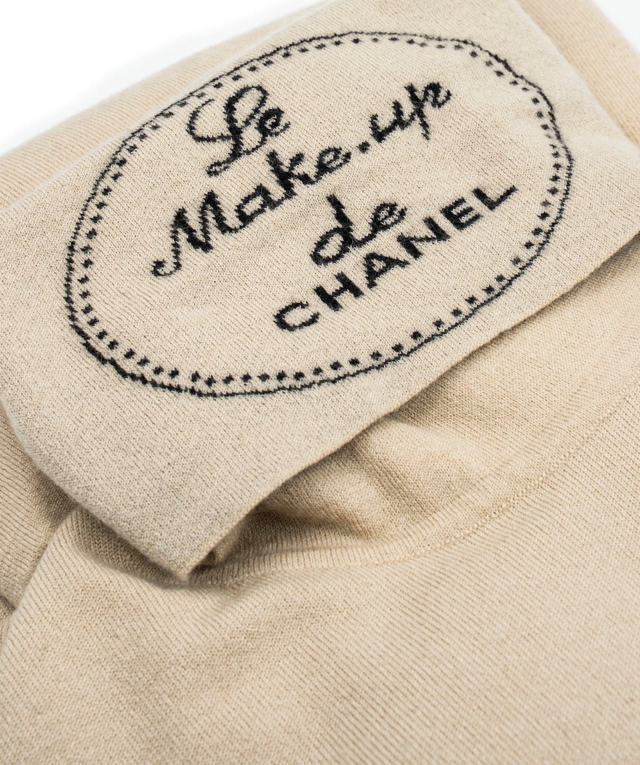 Chanel Chanel 04A Logo Turtleneck Sweater Beige ASL5155